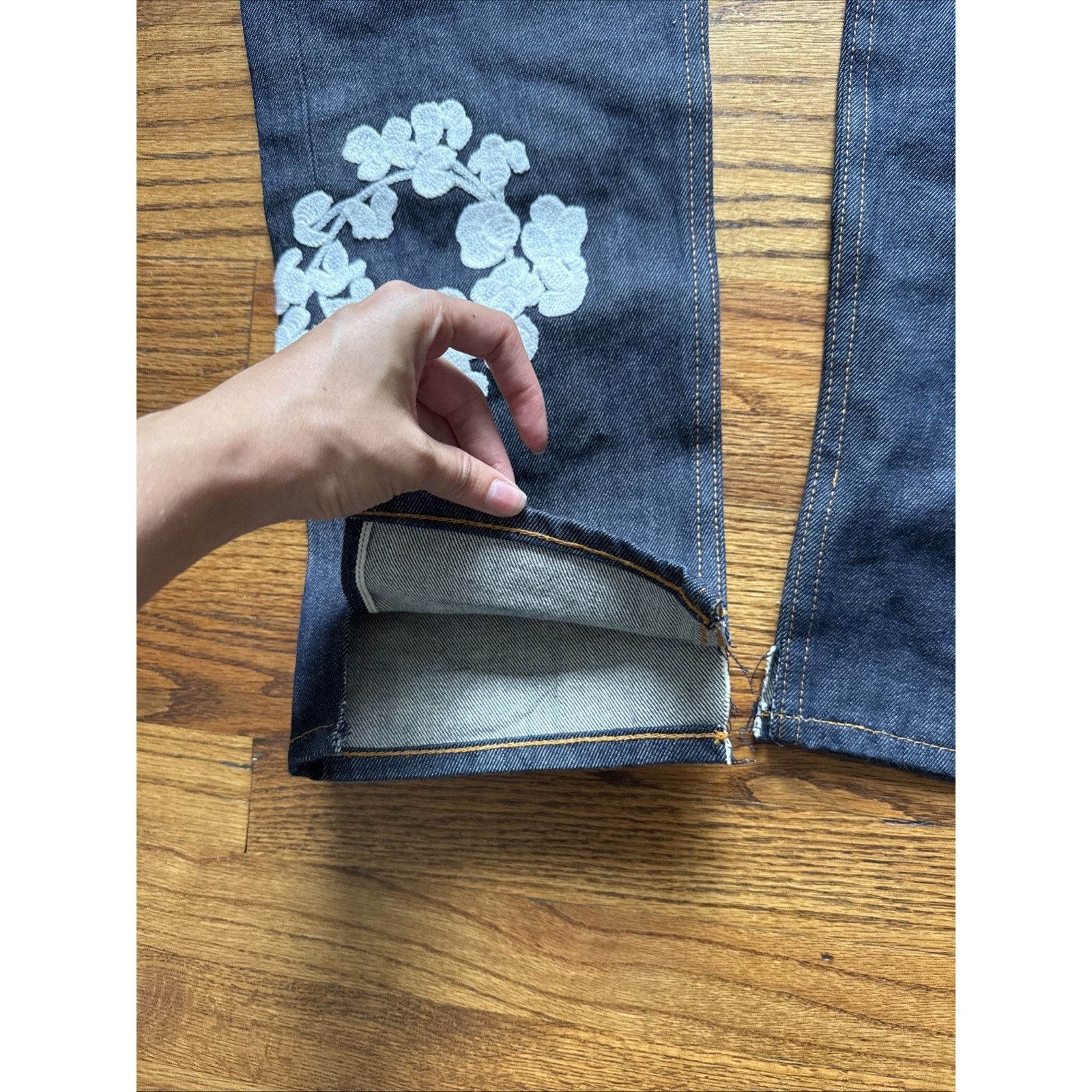 DENIM TEARS LEVI'Sx Denim Tears Embroidered Cotton Wreath Denim Jean Size US 38 / EU 54 - 3 Thumbnail