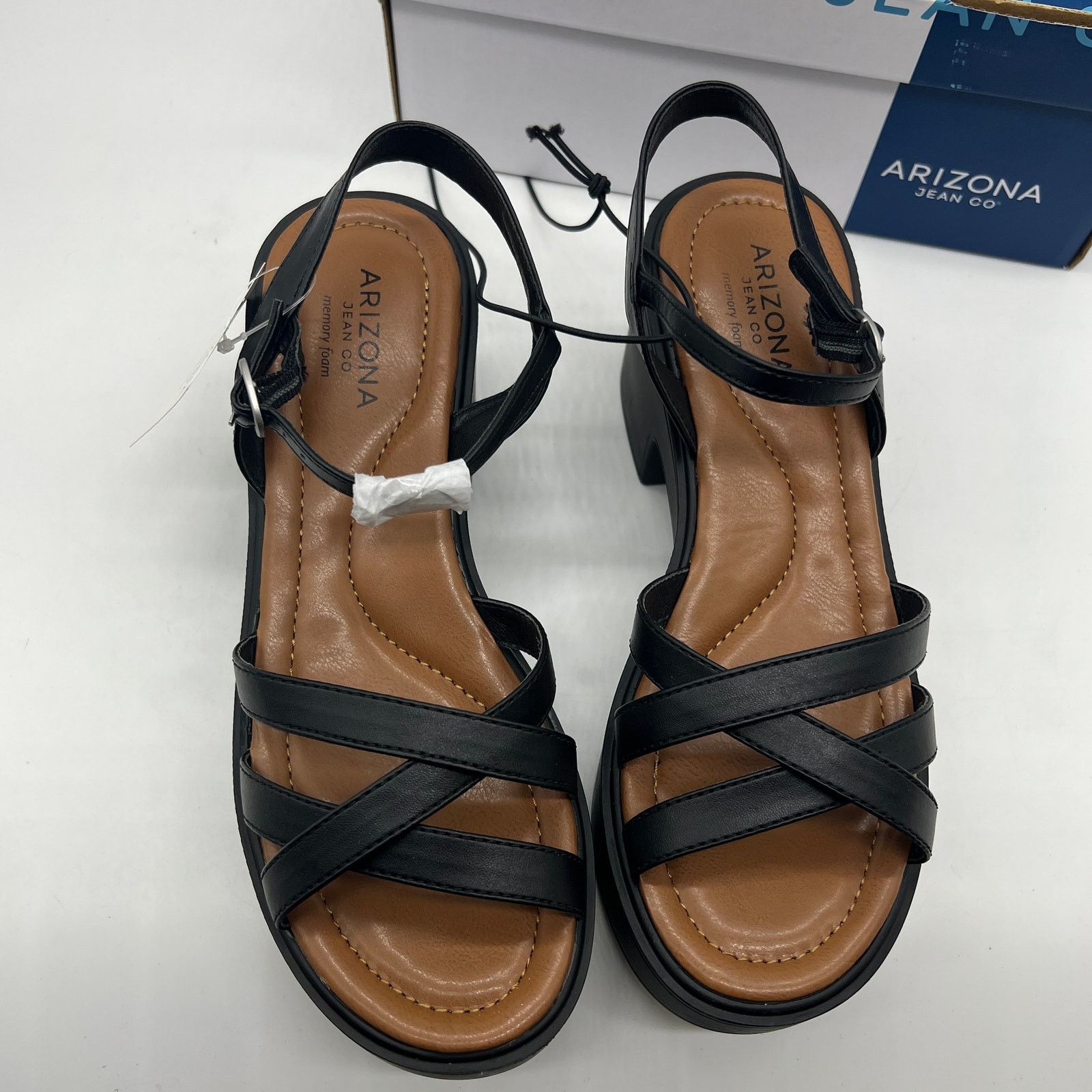 Other Arizona Jean Co Womens Elrose Heeled Sandals Black Color Size US 8 / IT 38 - 4 Thumbnail