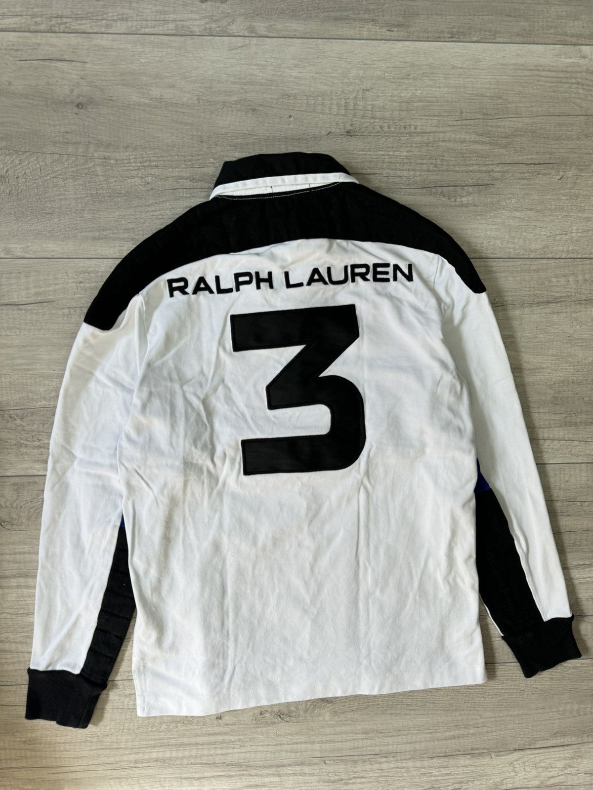 Polo Ralph Lauren Ralph Lauren Long Sleeve Polo USA Spell Out Big Logo Rare Size US M / EU 48-50 / 2 - 9 Thumbnail
