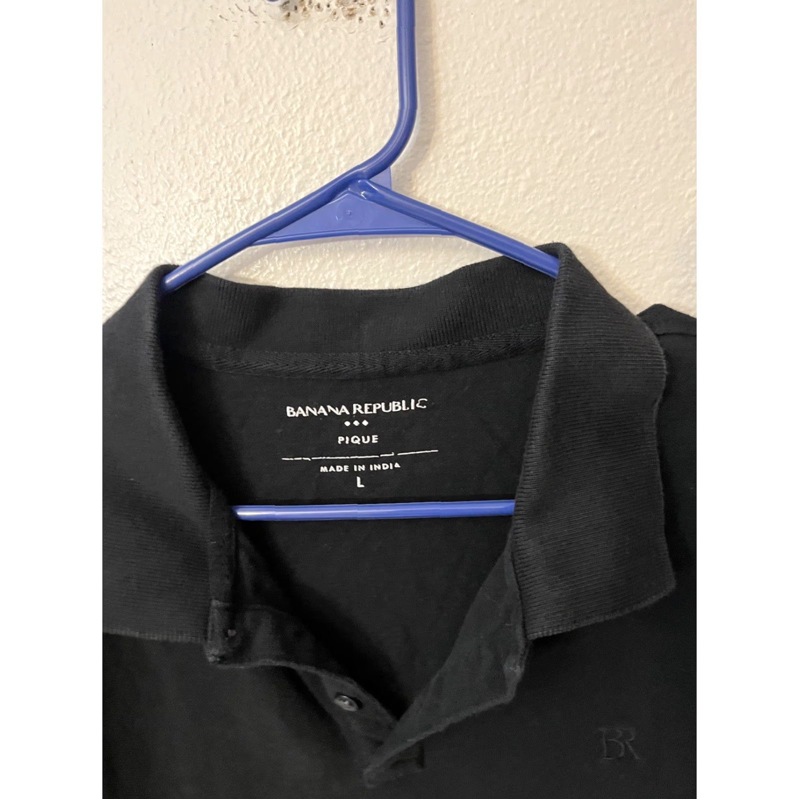 Banana Republic BANANA REPUBLIC Polo Shirt Men Slim Fit Short Sleeve Cotton Black Size L Regular Fit Factory 90s? Size US L / EU 52-54 / 3 - 2 Thumbnail