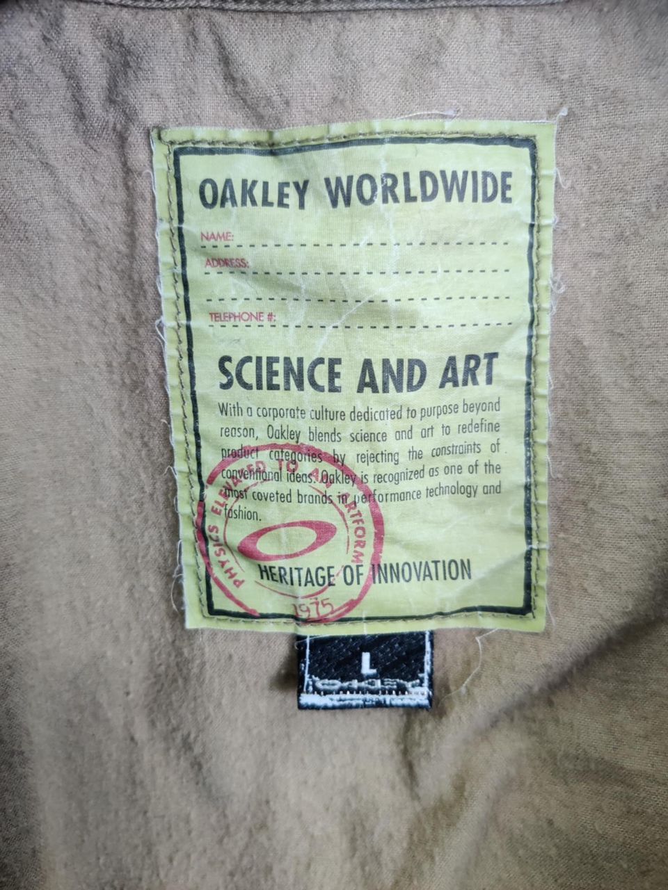 Oakley Vintage 90s Oakley Worldwide M65 Field Military Jacket Size US L / EU 52-54 / 3 - 7 Thumbnail