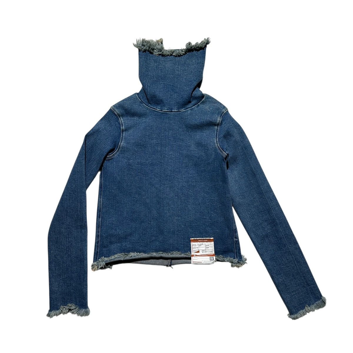 Maison MIHARA YASUHIRO High neck stretch denim top Size S / US 4 / IT 40 - 1 Thumbnail