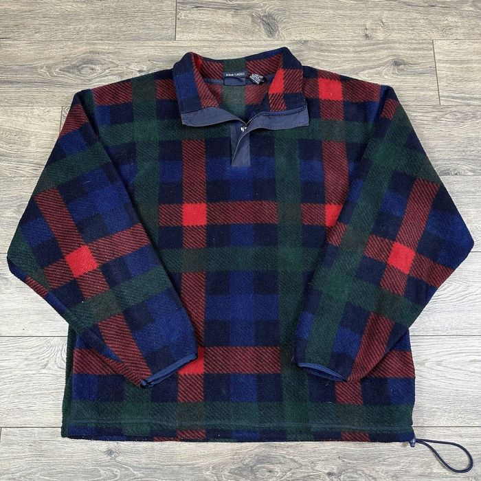 Van Heusen Vintage Van Heusen Fleece Jacket Adult Large Buffalo Plaid ...