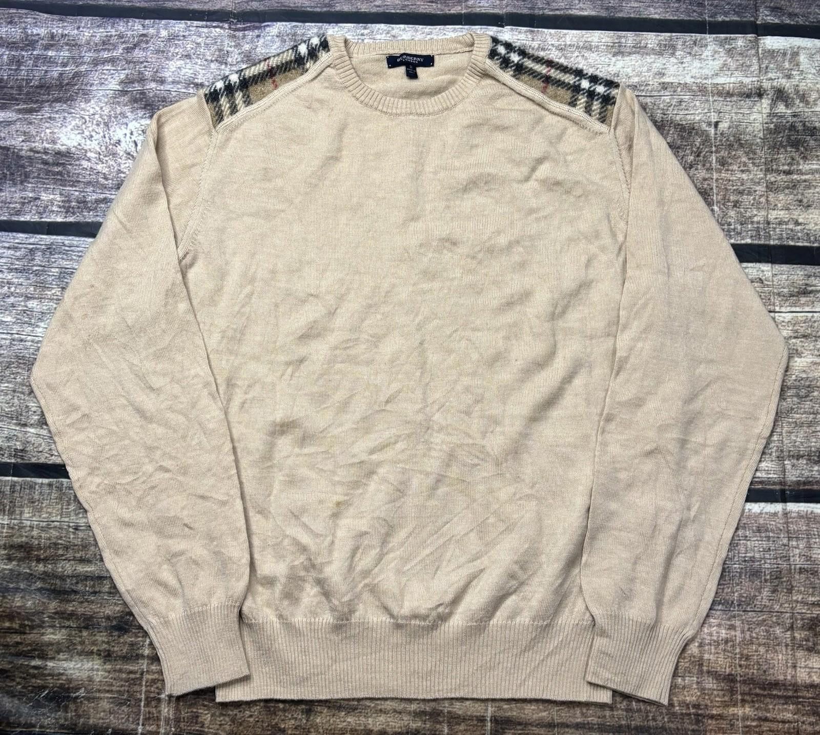 Other Burberry London Sweater Mens Small Merino Wool Nova Check Size US S / EU 44-46 / 1 - 1 Thumbnail
