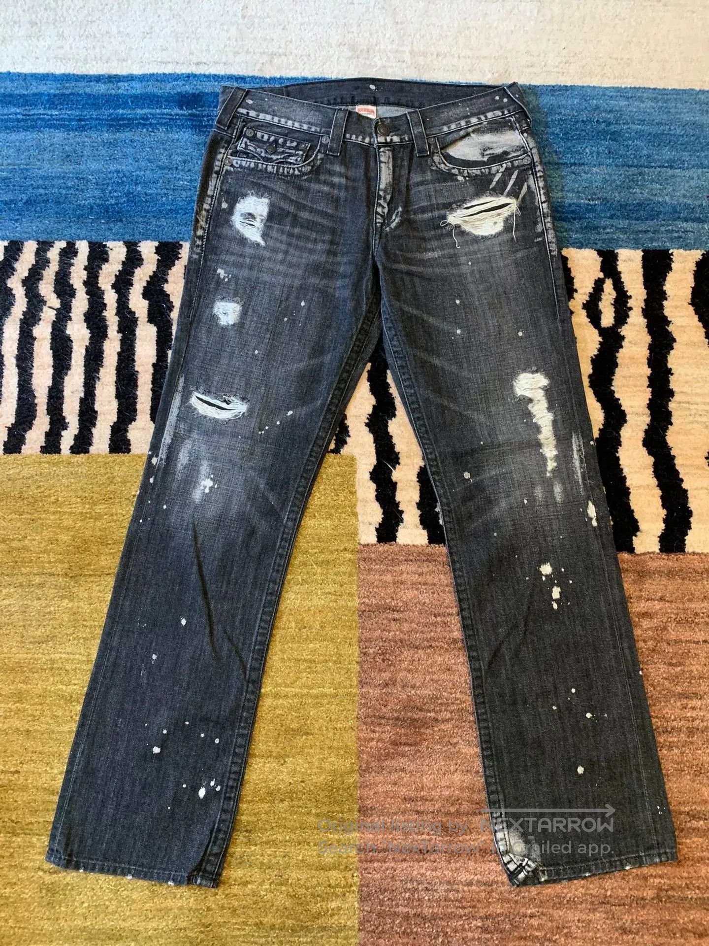 True Religion True Religion Ricky Distressed Jeans. Size US 34 / EU 50 - 1 Thumbnail
