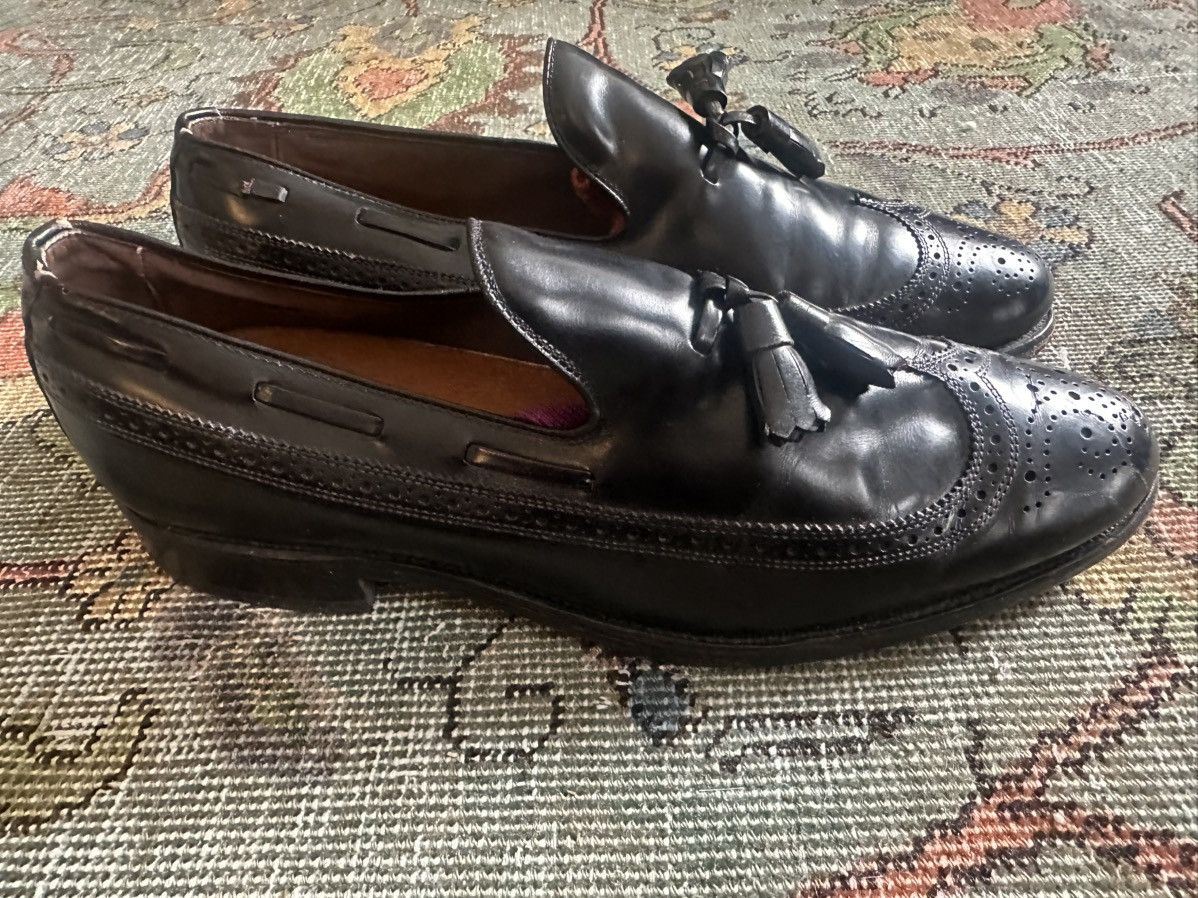 Allen Edmonds Allen Edmonds Barwick Wingtip Tassel Loafers - Black - 9.5 D Size US 9.5 / EU 42-43 - 2 Thumbnail