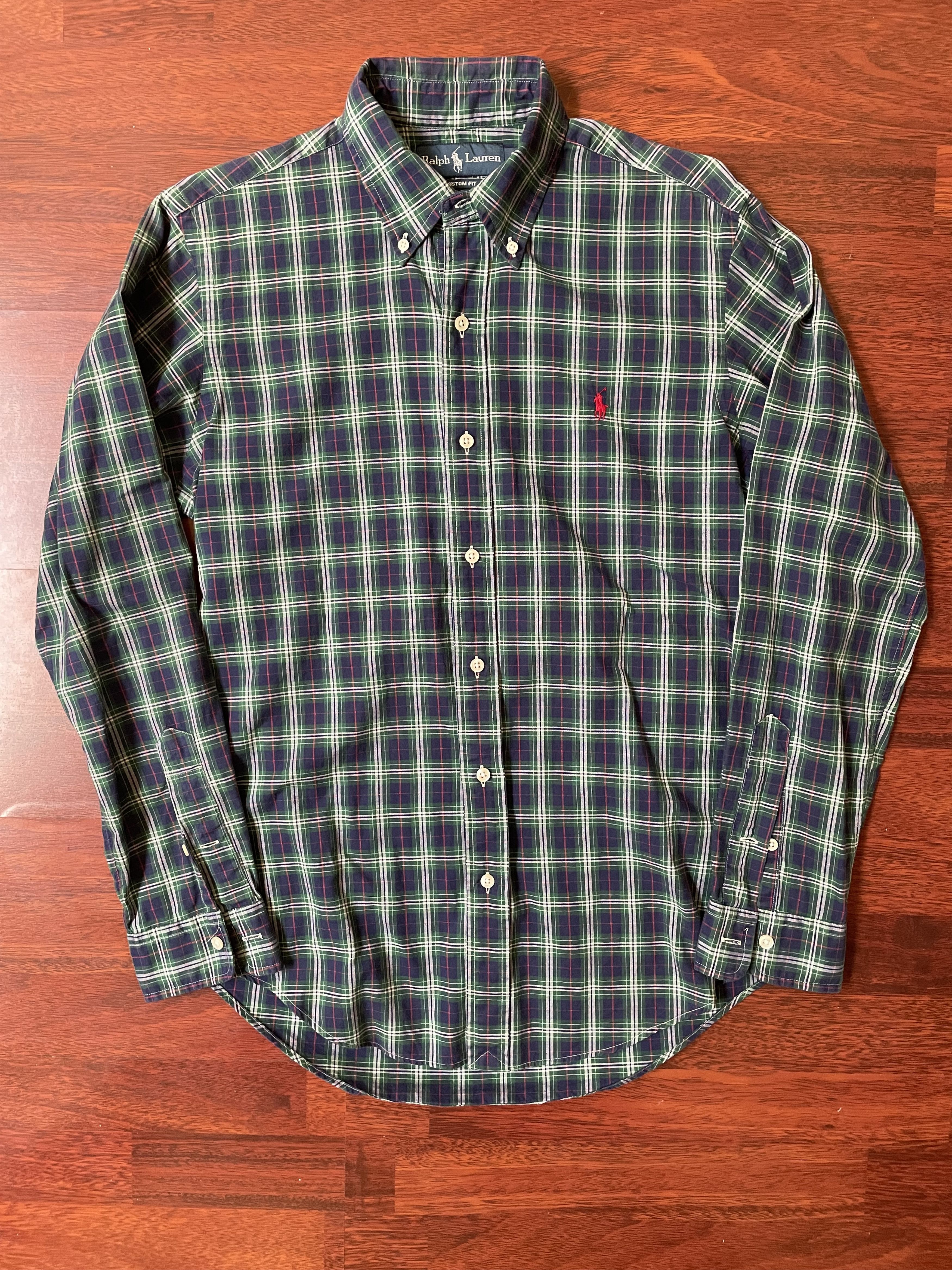 Plaid button down shirt