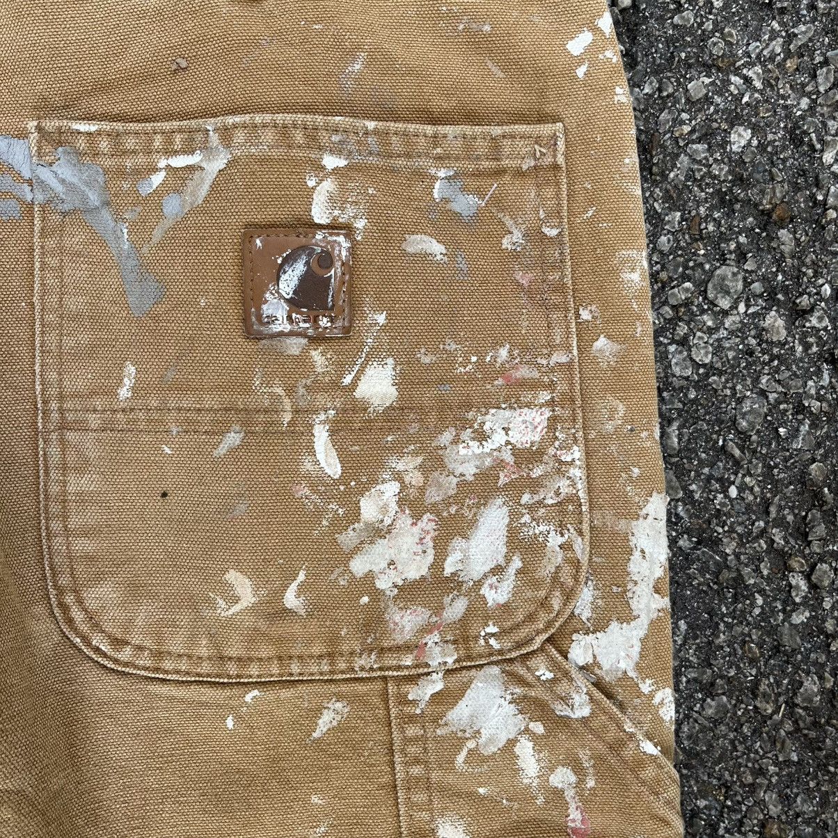 Vintage Carhartt Paint Blanket Canvas Duck Work Carpenter