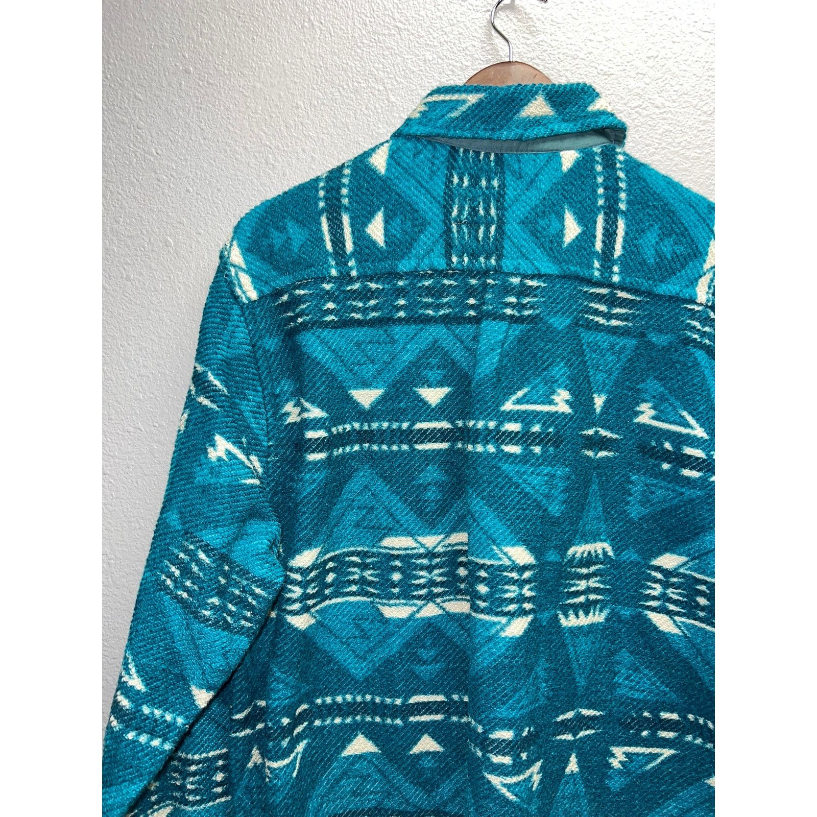 Vintage Blue Ocean Button Up Shirt Jacket Shacket Pile Hi-Tech NWT M Size US M / EU 48-50 / 2 - 12 Thumbnail