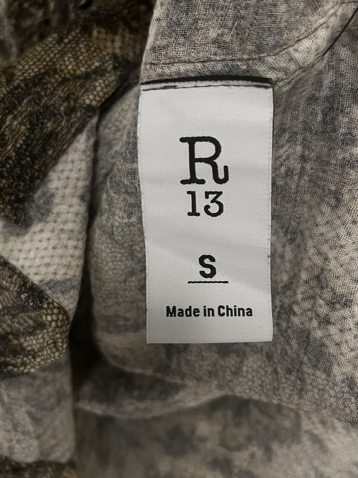 R13 Drop neck tuxedo shirt. Small Size US S / EU 44-46 / 1 - 10 Thumbnail