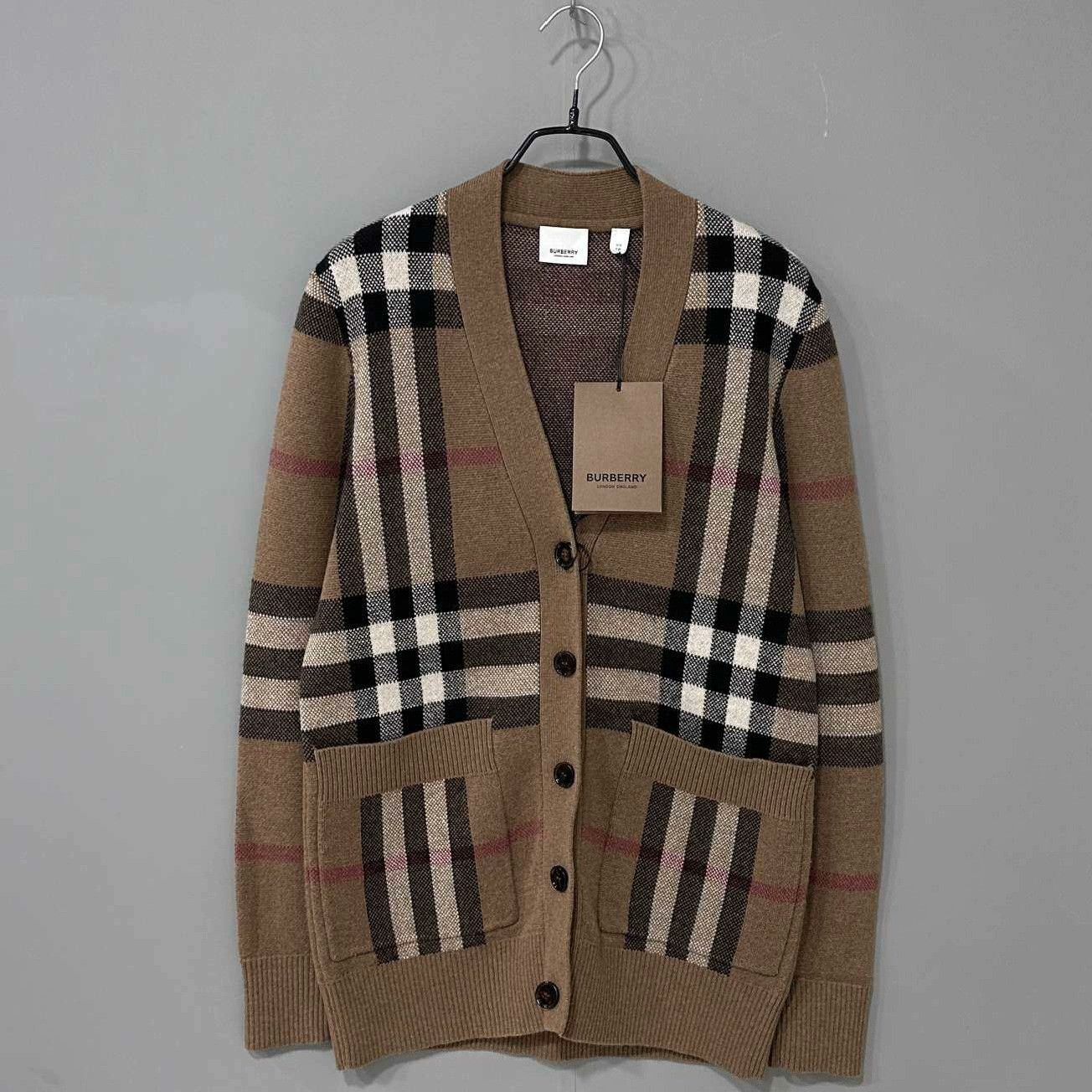 Burberry Burberry Wool Plaid Brown Sweater XS Women Size XS / US 0-2 / IT 36-38 - 1 Thumbnail