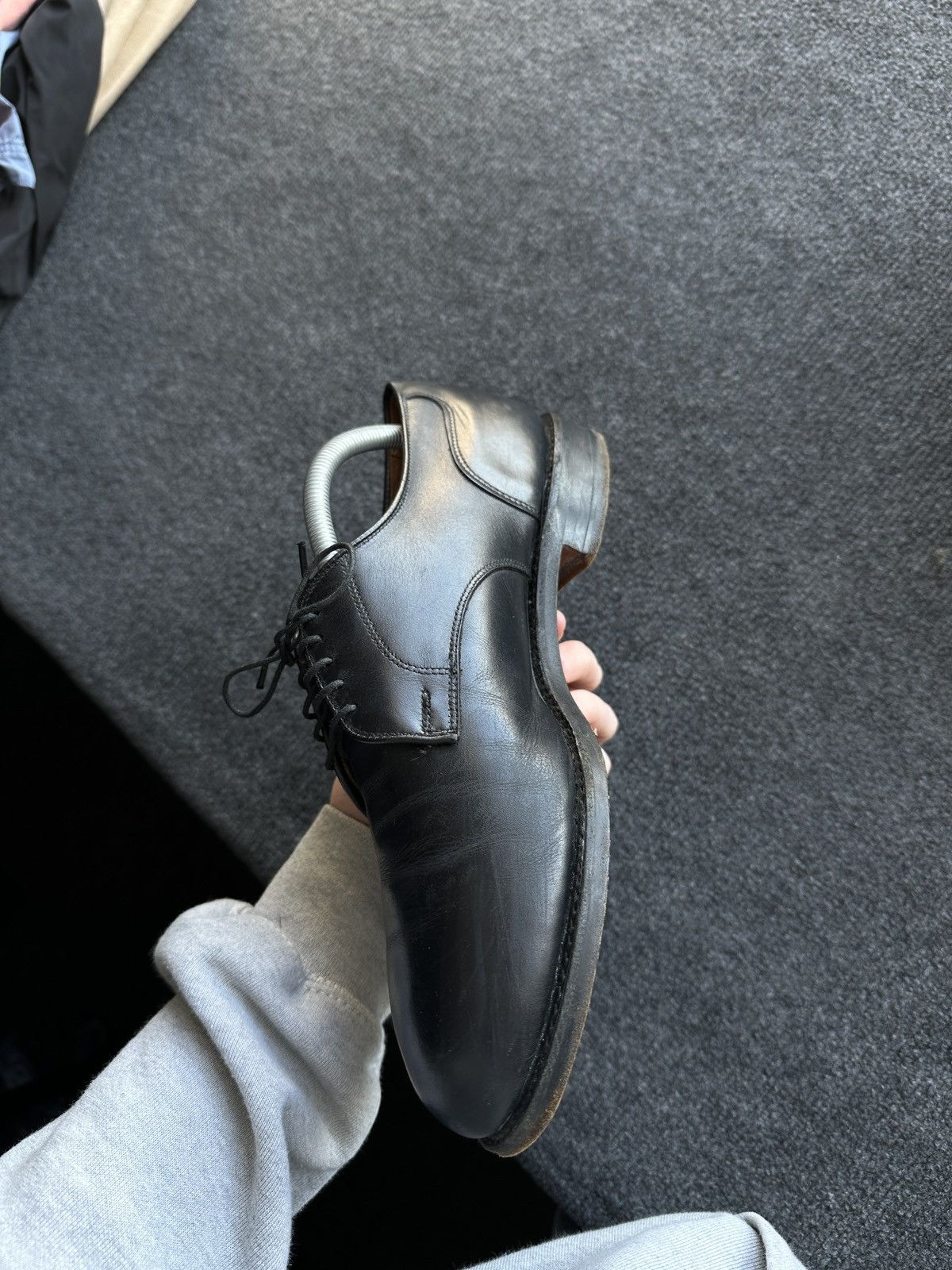 Allen Edmonds LUXURY 🚨 ALLEN EDMONDS VNTG SHOES MEN BLACK LUXURY RARE Size US 9.5 / EU 42-43 - 4 Thumbnail