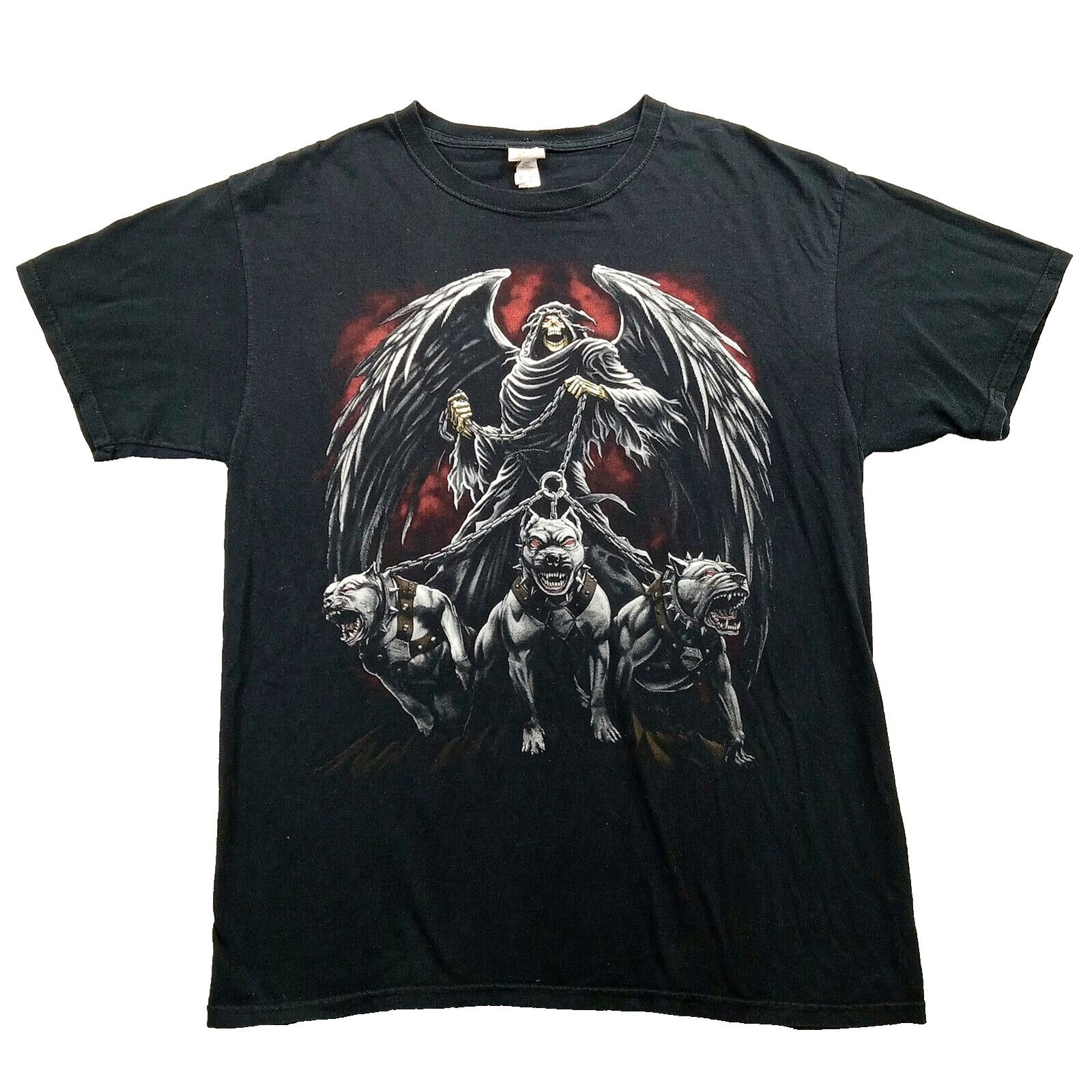 Fruit Of The Loom Fruit of the Loom T-Shirt L Angel of Death Reaper Hellhounds Size US L / EU 52-54 / 3 - 1 Thumbnail
