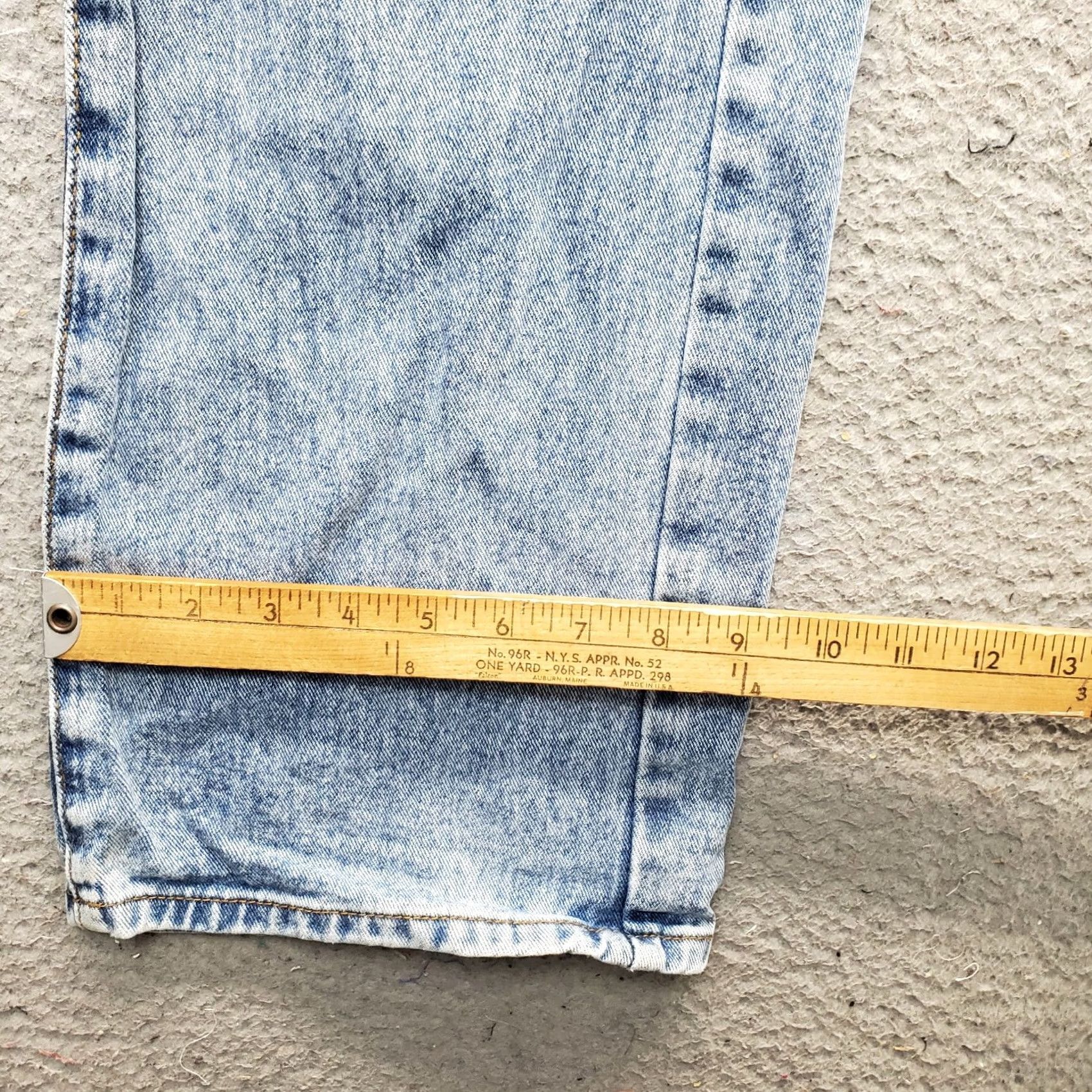 Denime Prosperity Jeans Womens 5 Blue Straight Denim Distressed Wash Pocket Size 27" / US 4 / IT 40 - 5 Thumbnail