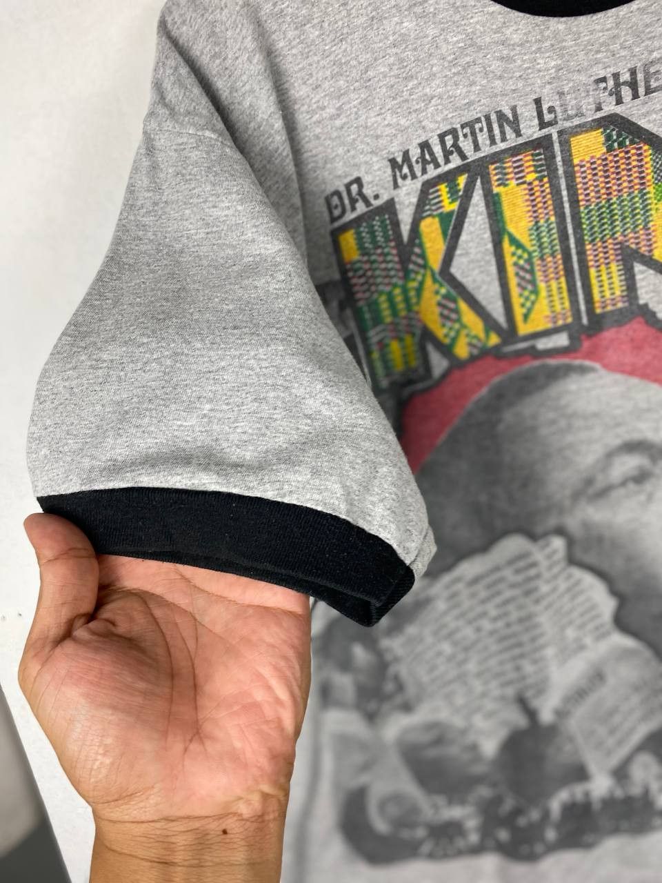 Rap Tees vintage martin luther king ringer tee nice design Size US L / EU 52-54 / 3 - 5 Thumbnail