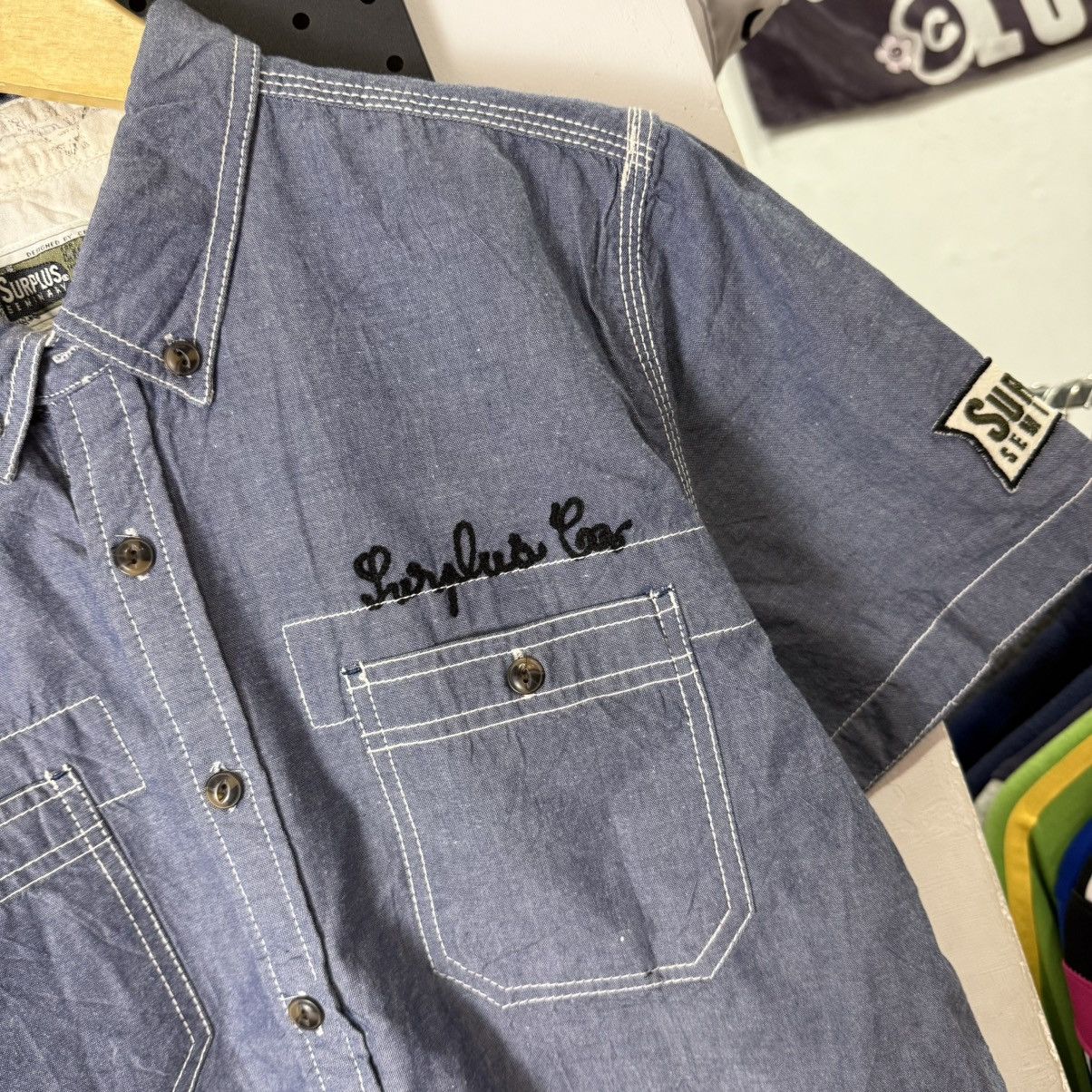Japanese Brand SURPLUS Seminary chambray workshirt Size US M / EU 48-50 / 2 - 5 Thumbnail