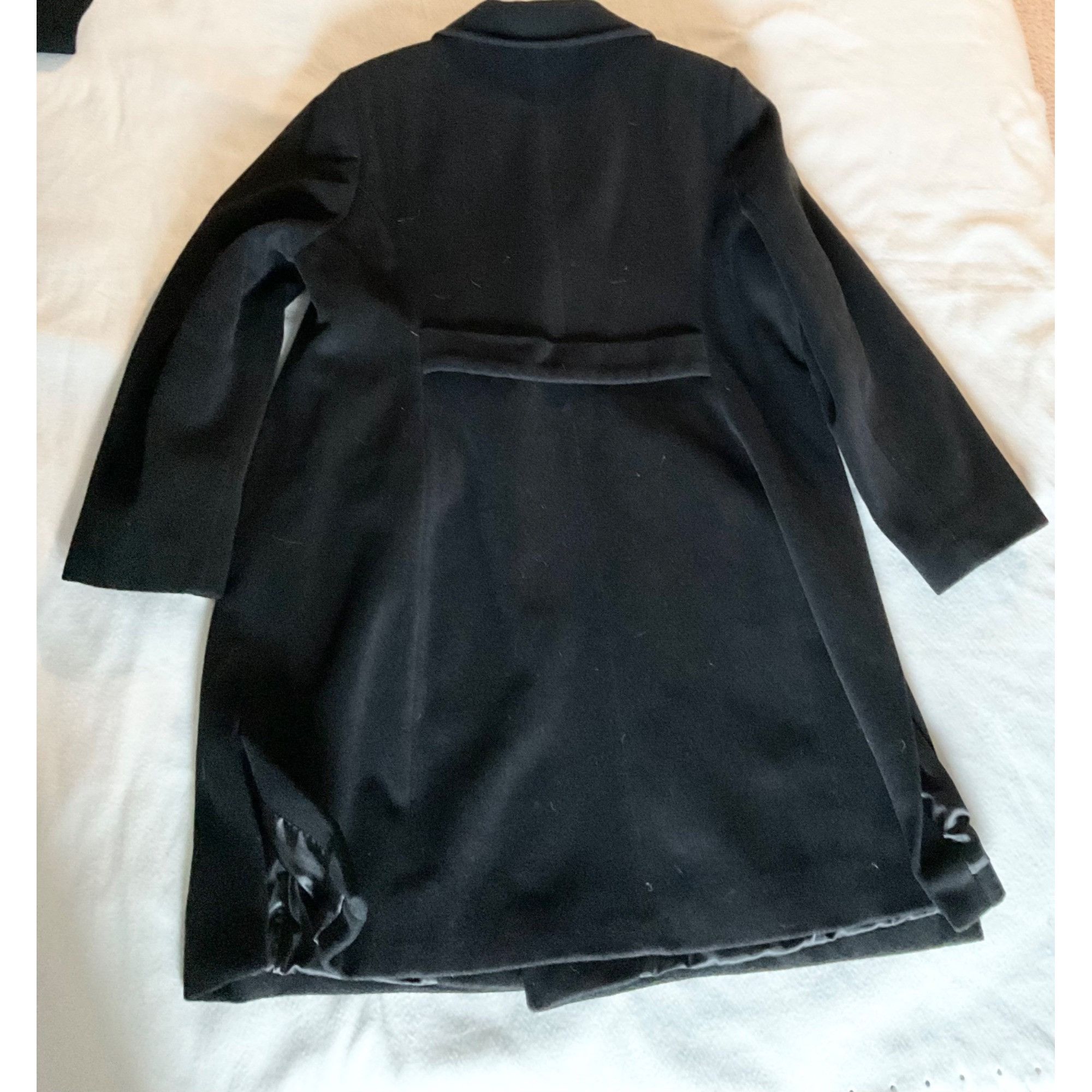 Other Dennis Basso Button Front Wool Coat with Side Slits Black Sz Size 3XL / US 20-22 - 2 Thumbnail