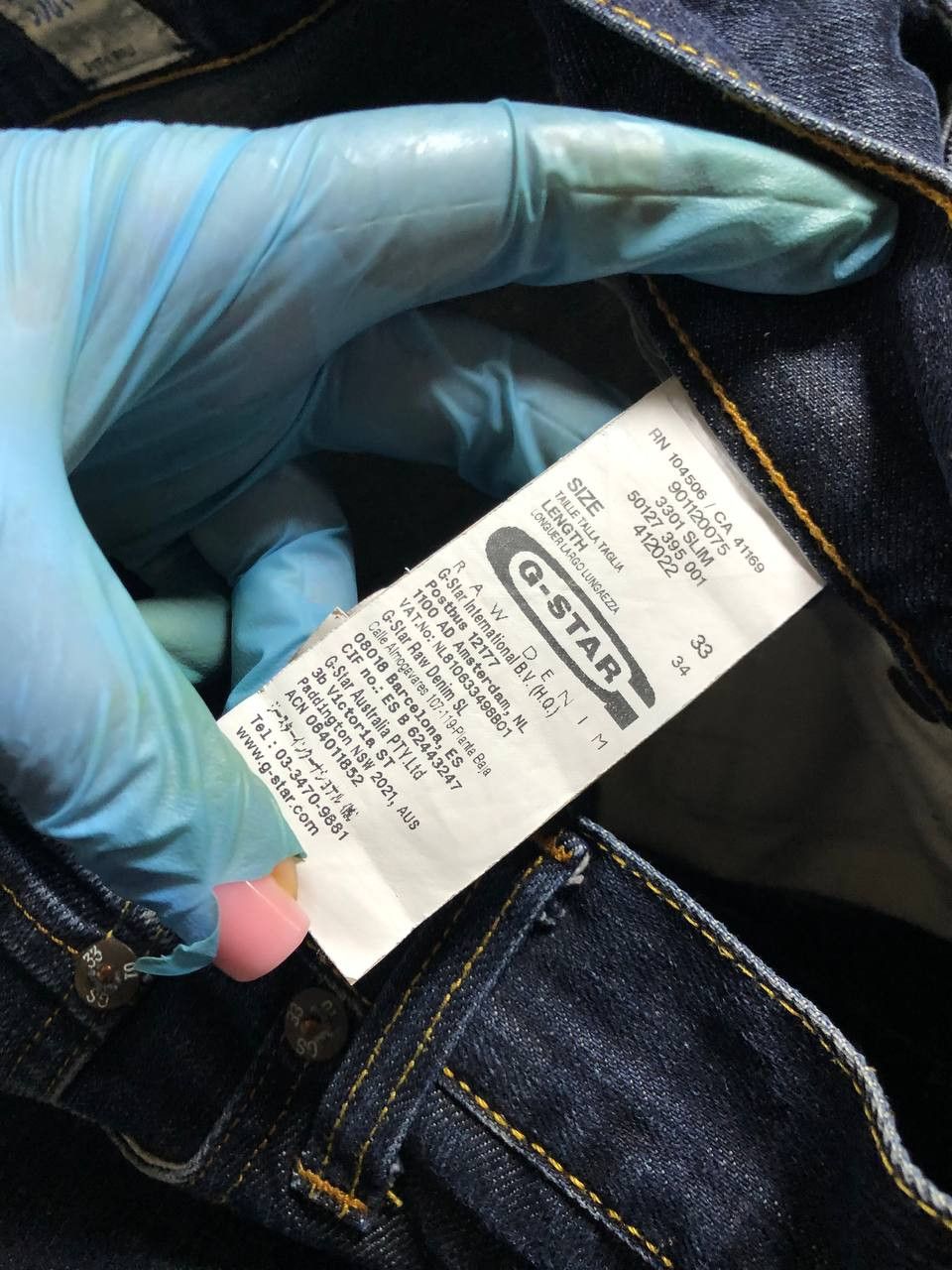 G-Star G-STAR RAW Men 3301 Straight Jeans streetwear Size US 33 - 2 Thumbnail
