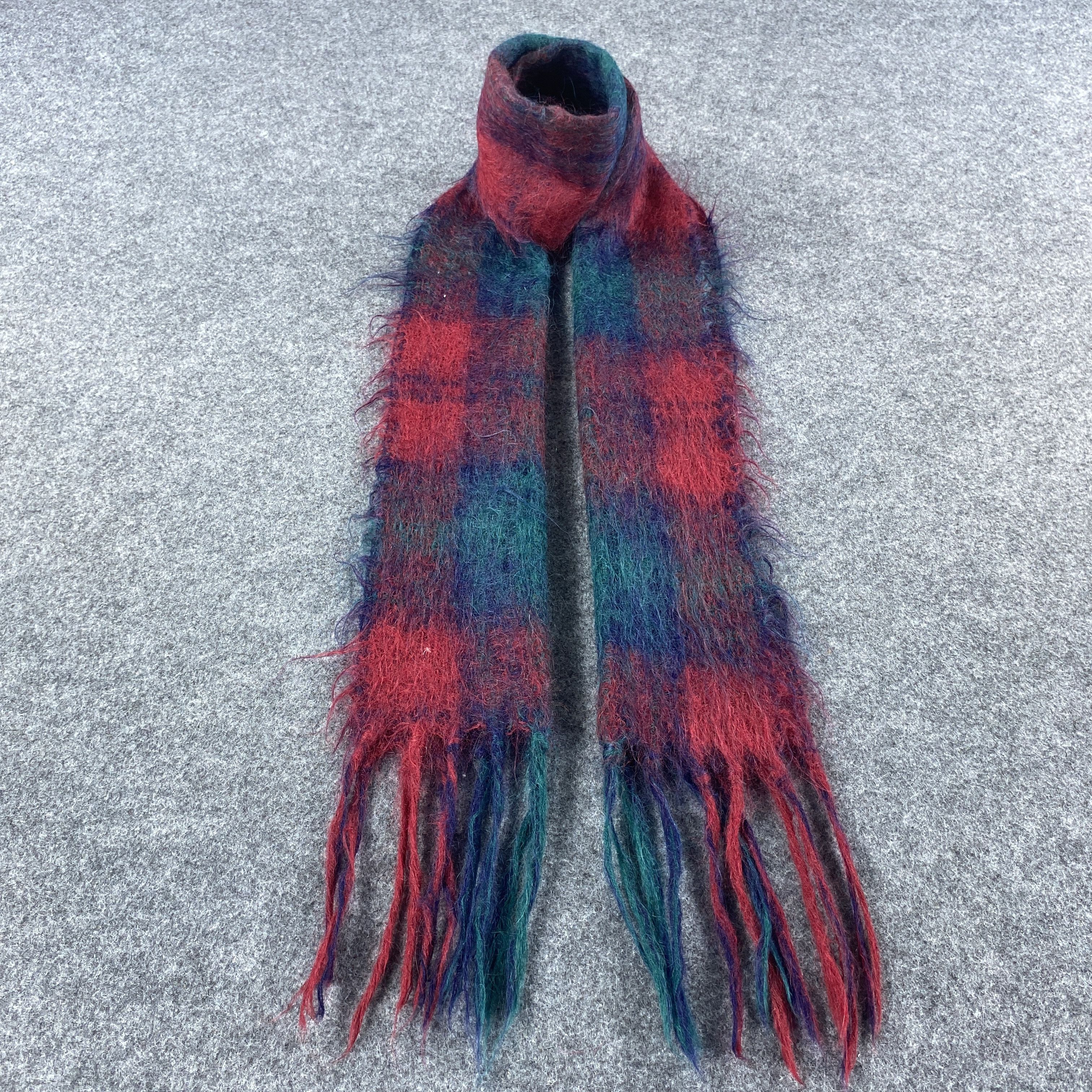 Vintage ROYAL SCOT MOHAIR Scarf # Muffler # Neckwear # D483 Size ONE SIZE - 1 Thumbnail