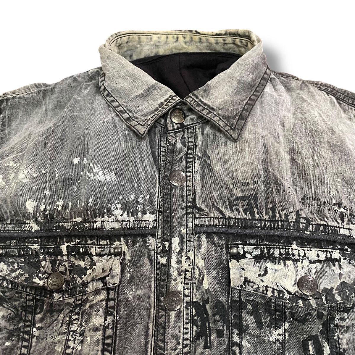 In The Attic 🇯🇵 IN THE ATTIC POEM PUNK GOTHIC DOUBLE LAYER JACKET Size US L / EU 52-54 / 3 - 8 Thumbnail