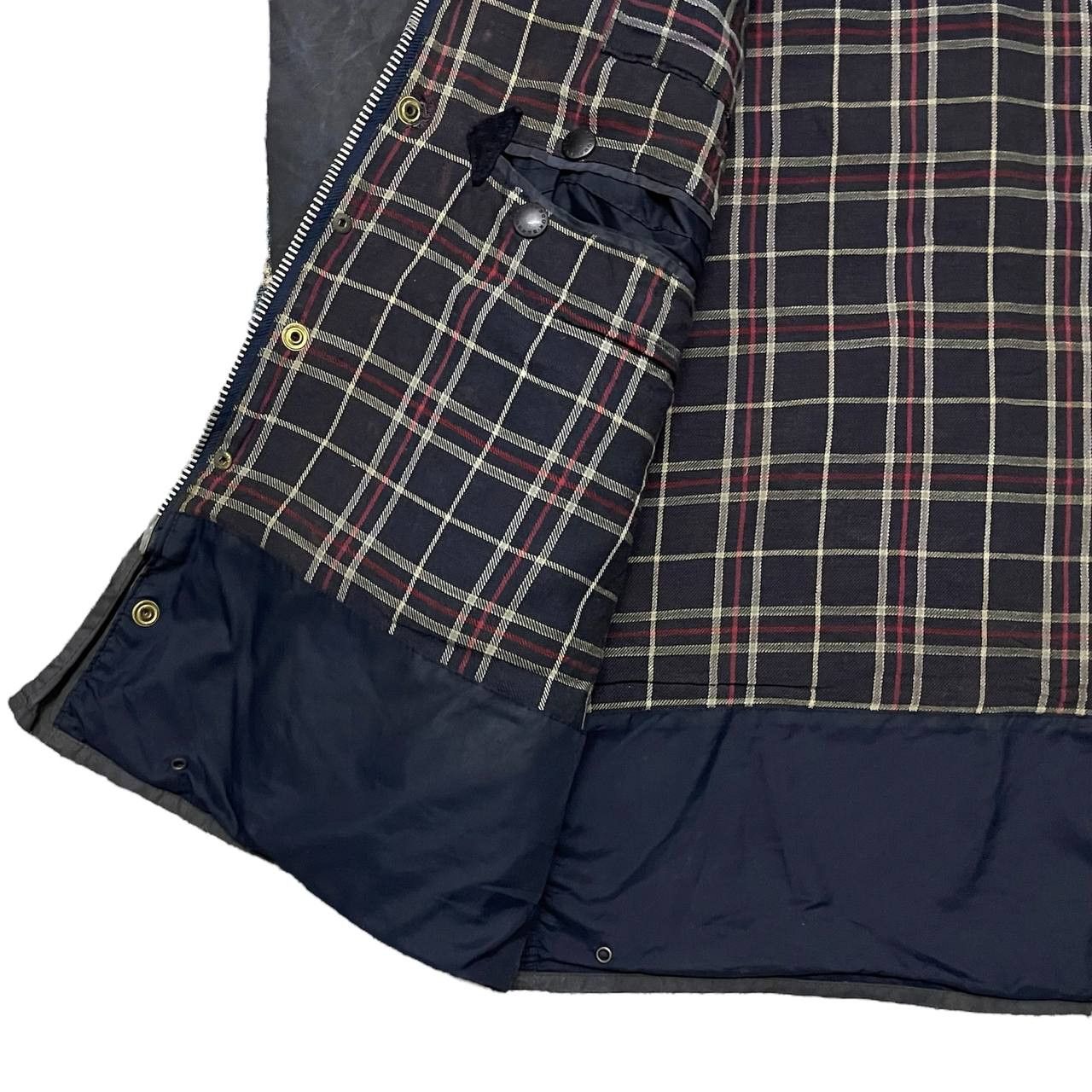 Barbour Vintage 90's Barbour Waxed Jacket A205 Border Distressed Size US L / EU 52-54 / 3 - 14 Thumbnail
