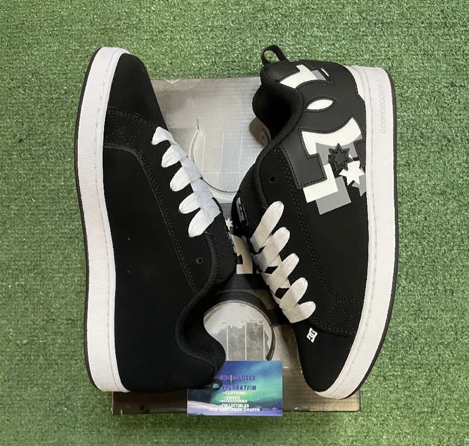DC DC Court Graffik 3D Skate Shoe Black / White / Grey Size US 7.5 / EU 40-41 - 3 Thumbnail