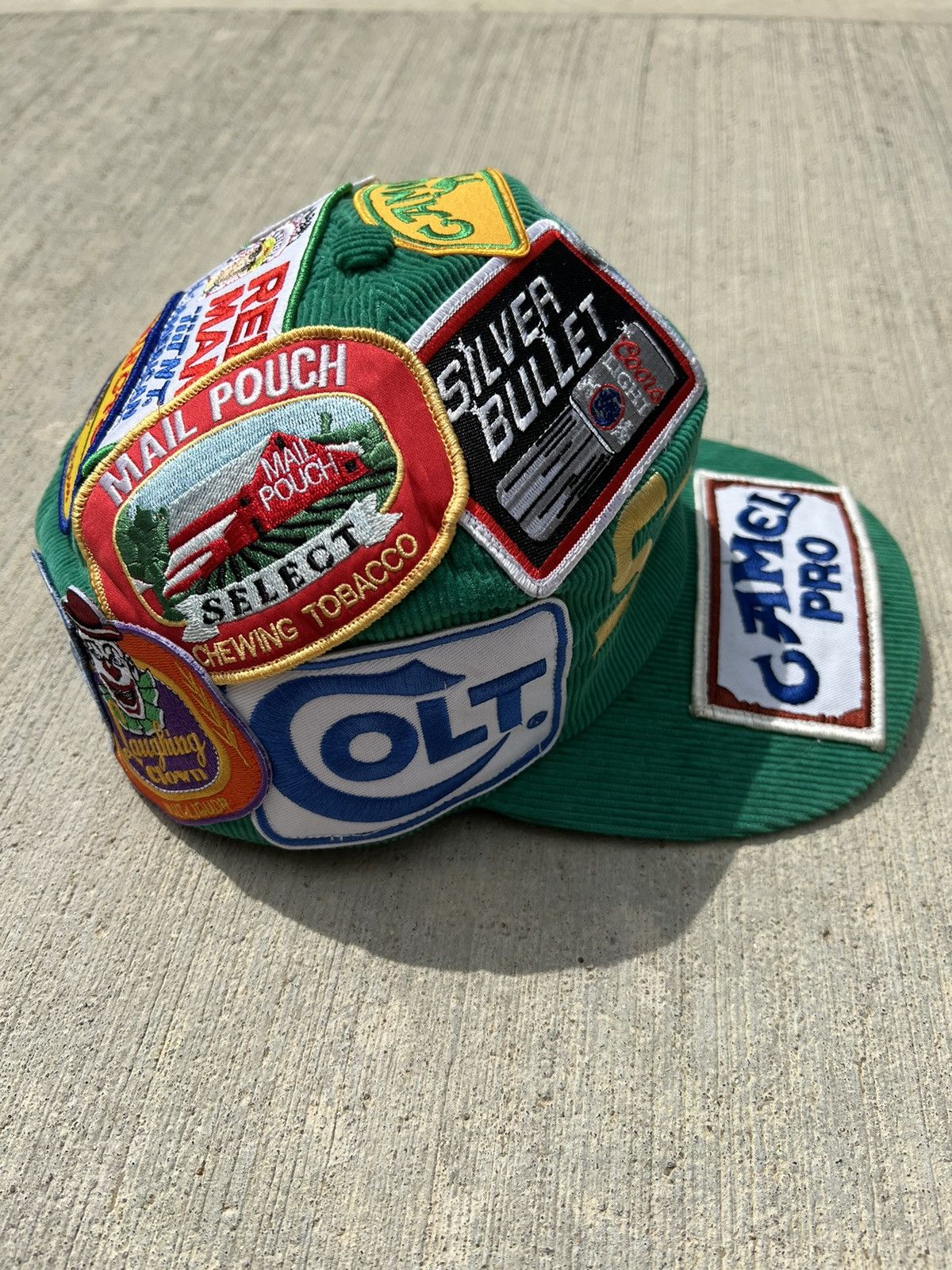 Vintage Vintage Green Corduroy SnapBack Hat Size ONE SIZE - 3 Thumbnail