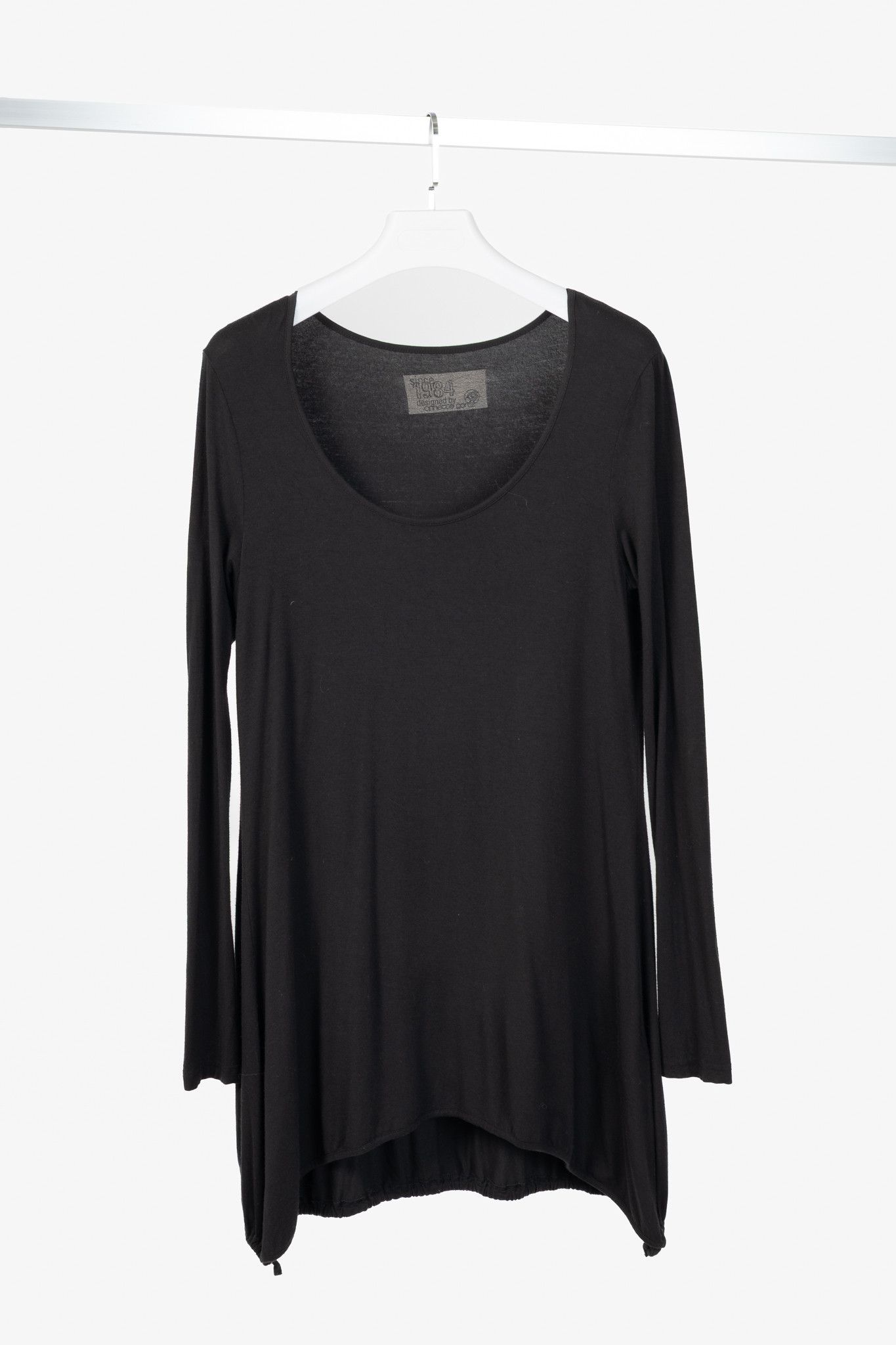 Annette Gortz Annette Gortz Faro Black Jersey Drawstring-Hem Tunic Size M / US 6-8 / IT 42-44 - 1 Thumbnail