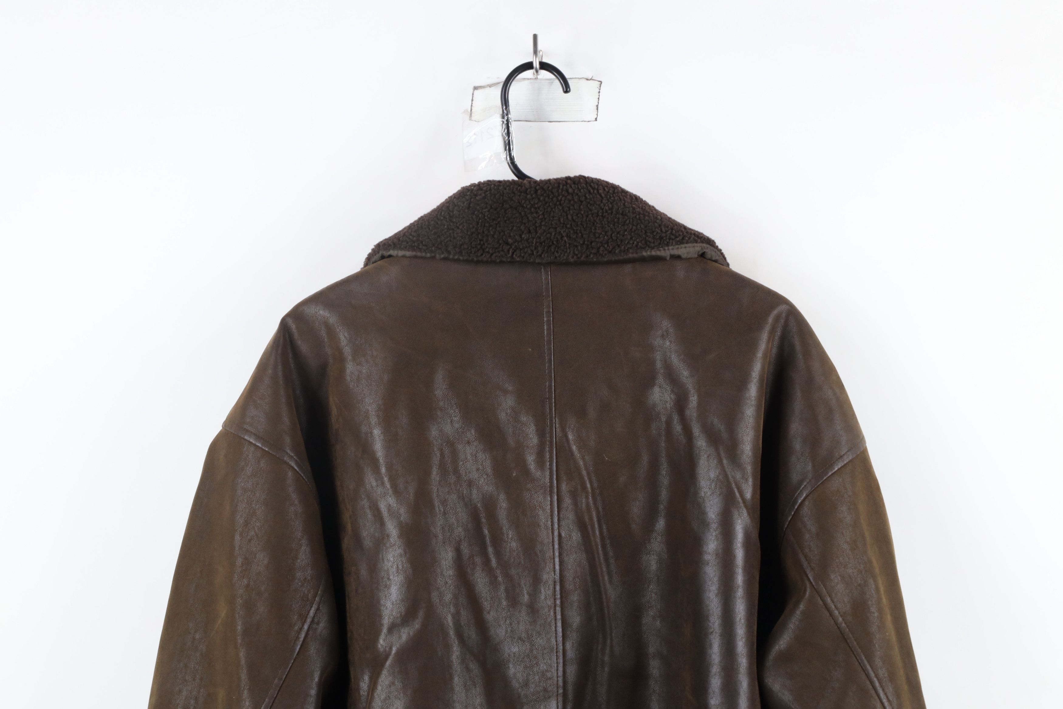 Vintage Vintage 90s Streetwear Fleece Collar Flight Bomber Jacket Size US L / EU 52-54 / 3 - 15 Thumbnail