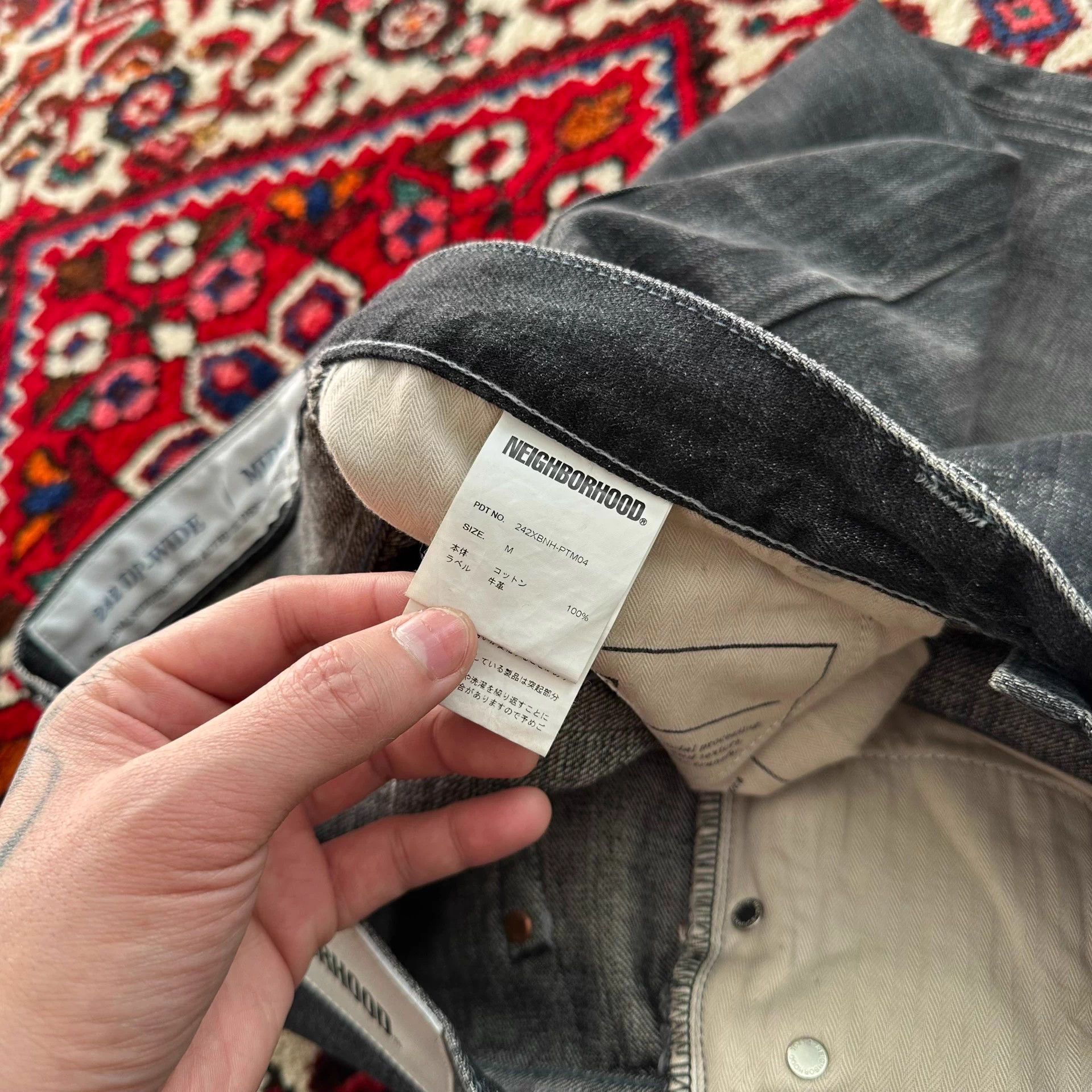Neighborhood NEIGHBORHOOD 24AW DP WIDE Washed Black Denim Jeans M Size US 32 / EU 48 - 7 Thumbnail