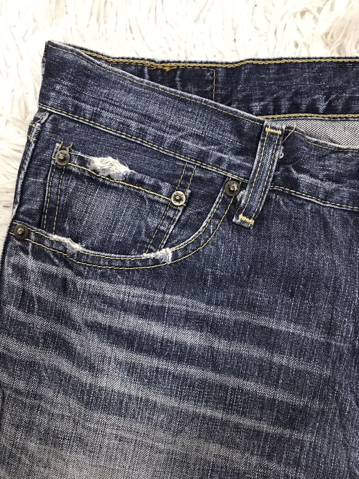 Levi's Vintage Levis 502 Distressed Design Denim Jeans Size US 32 / EU 48 - 5 Thumbnail