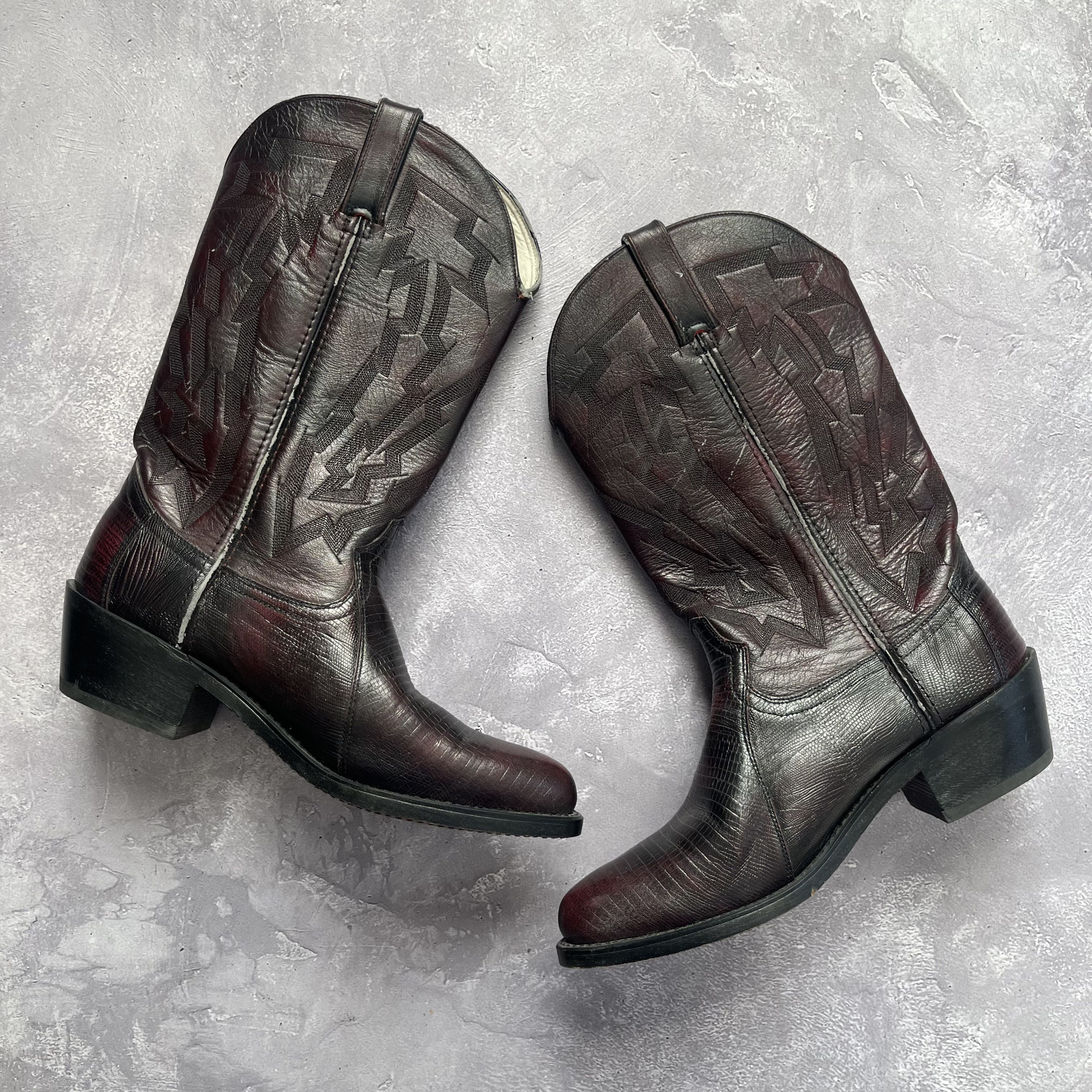 Durango Durango Brown Leather Cowboy Western Boots Mens Size 8 D Size US 8 / EU 41 - 2 Thumbnail