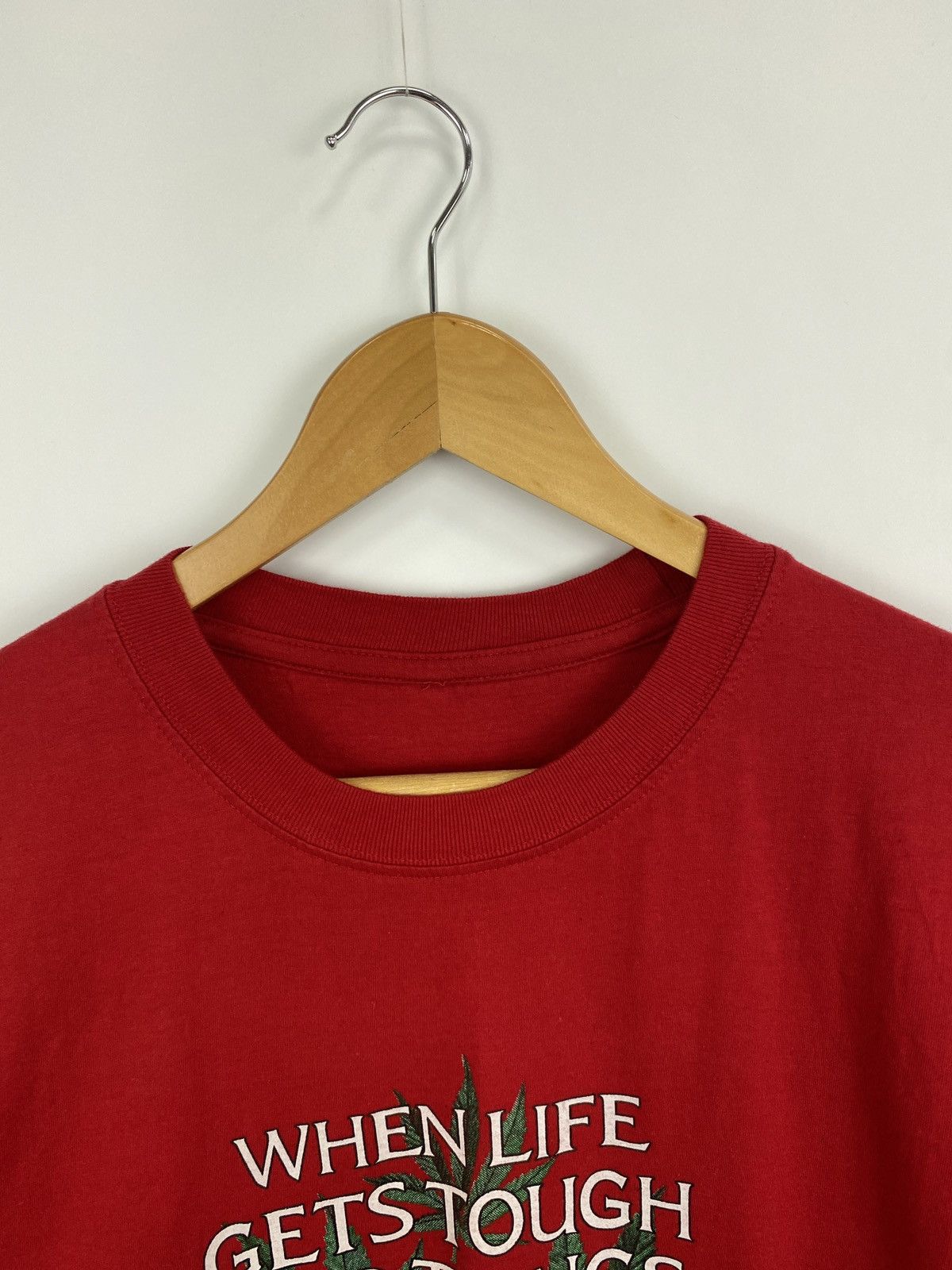 Vintage Vintage 90s Marijuana Cannabis T-Shirt Rare Retro Hype Y2K Size US XL / EU 56 / 4 - 5 Thumbnail