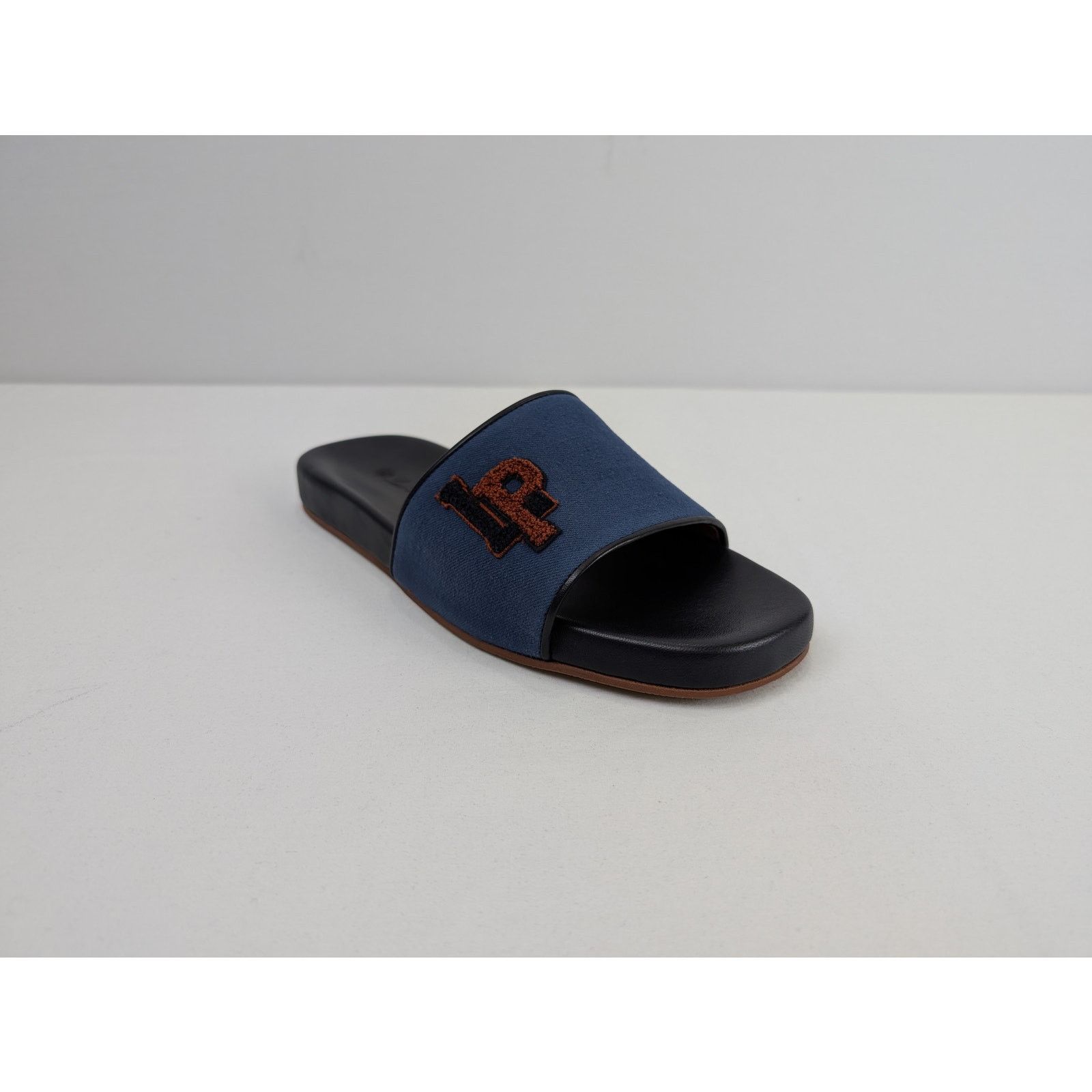 Loro Piana o1rshd1 Sea-Slide LP College Walk New York Dy in Blue/Black Size US 11 / EU 44 - 3 Thumbnail