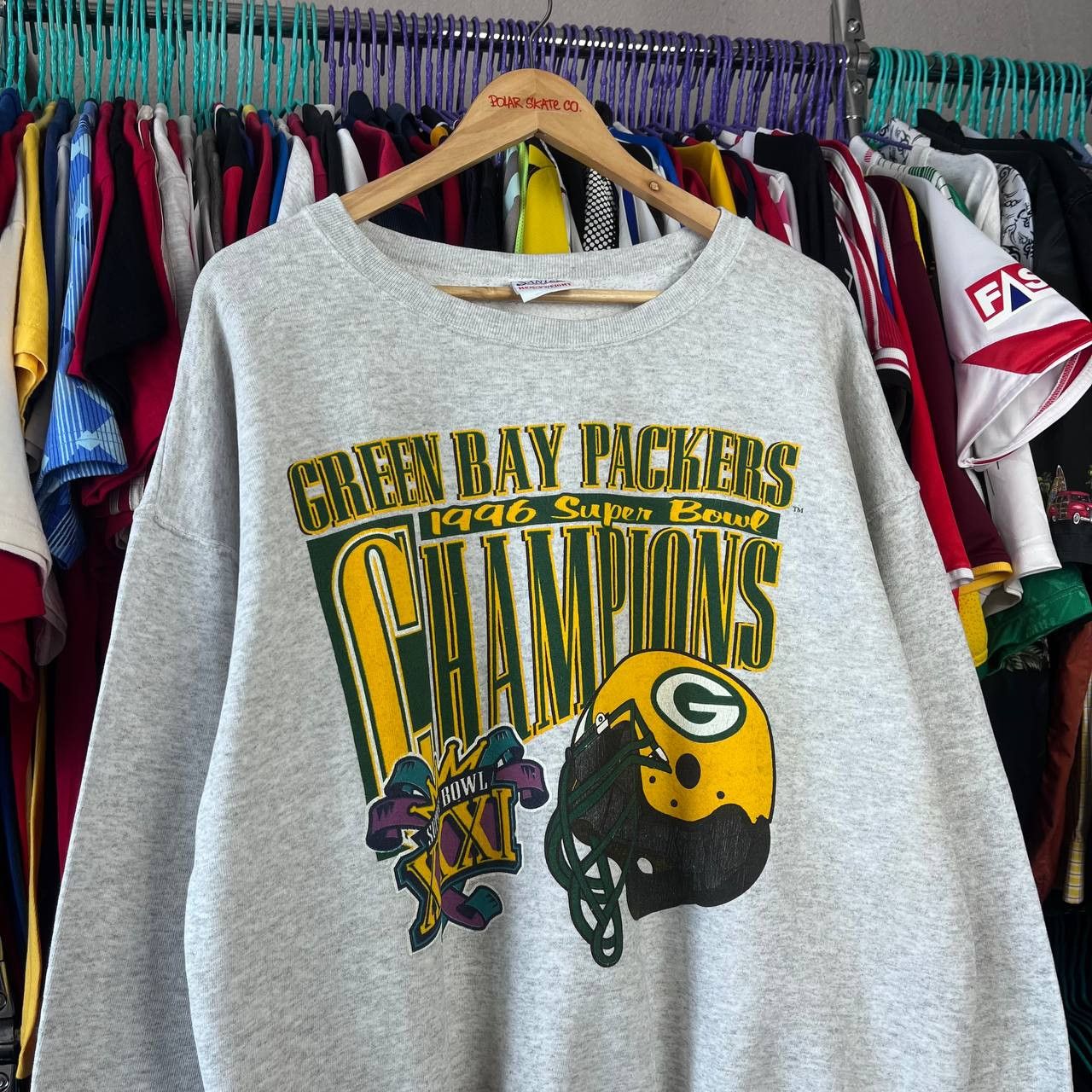 NFL NFL 1996 Green Bay Packers Super Bowl Champions Sweatshirt Size US L / EU 52-54 / 3 - 2 Thumbnail