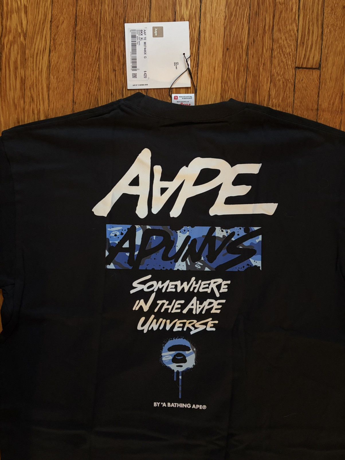 Aape Somewhere in the AAPE Universe Tee Size US XL / EU 56 / 4 - 4 Thumbnail
