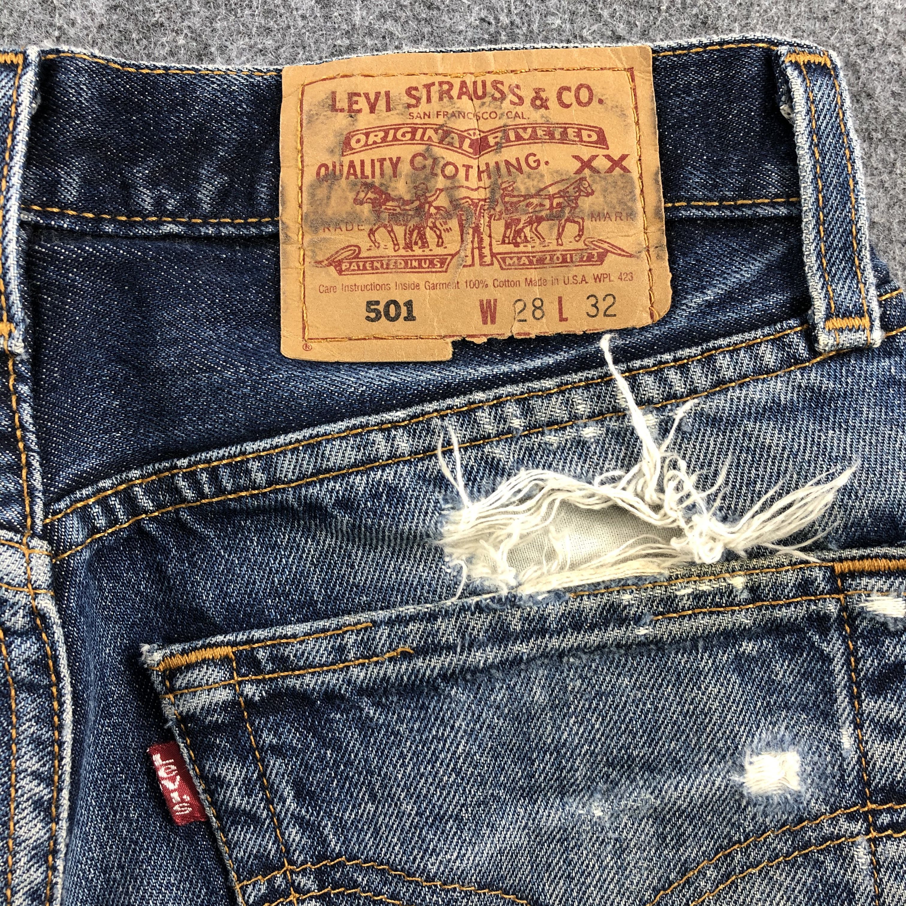 Levi's Vintage 90s Levis 501 Jeans-JM907 Size US 28 / EU 44 - 6 Thumbnail