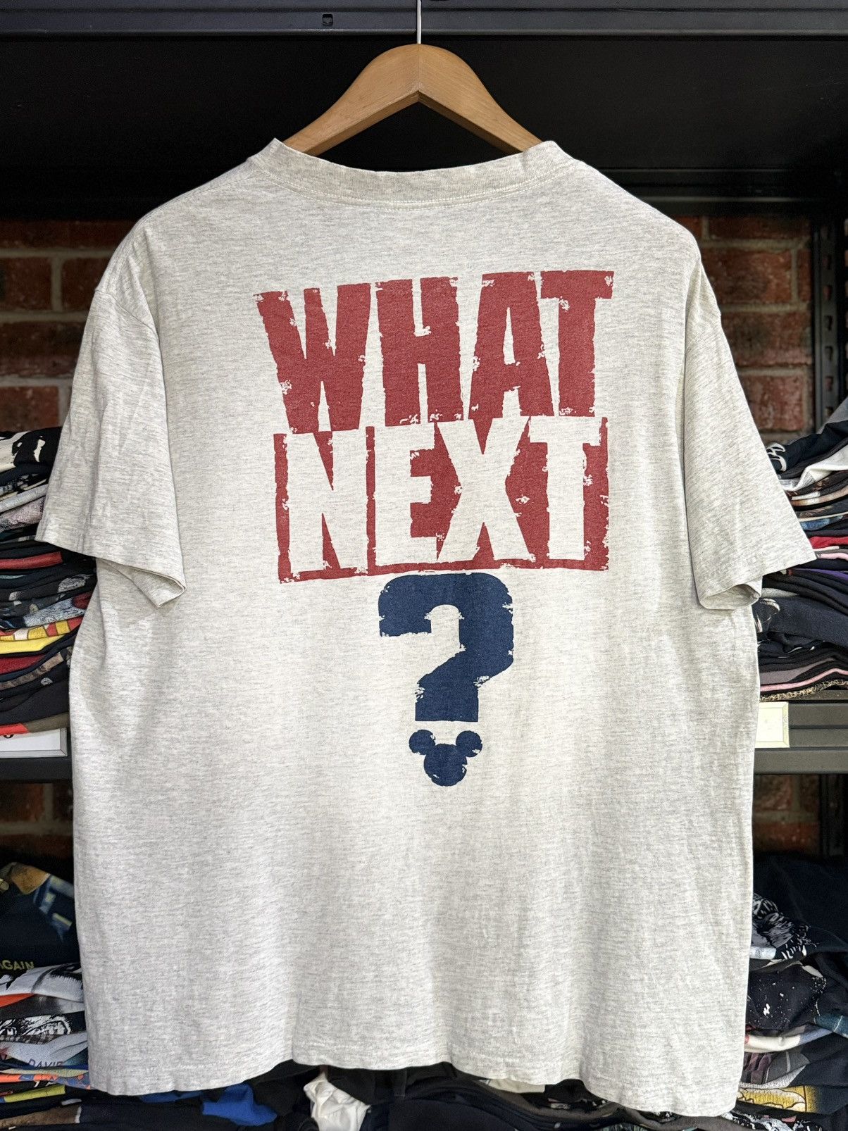 Disney Thrashed Vintage Mickey Mouse Gear What Netx ? faded Tee Size US L / EU 52-54 / 3 - 2 Thumbnail
