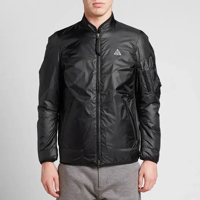 image of Nikelab Acg Errolson Hugh Gore-Tex Windstopper Bomber in Black, Men's (Size Small)