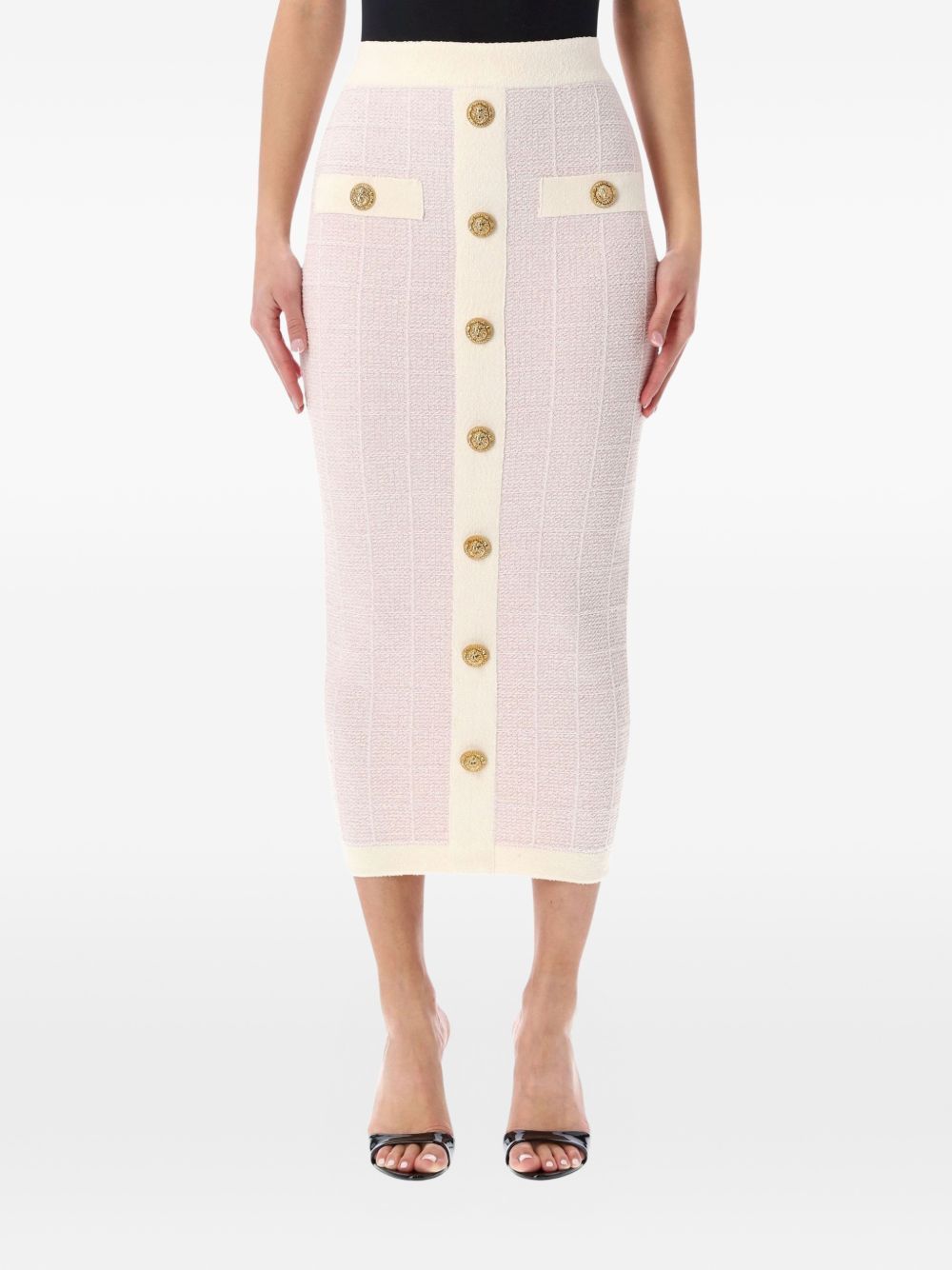 Balmain TWEED LONG SKIRT Size 27" / US 4 / IT 40 - 1 Thumbnail