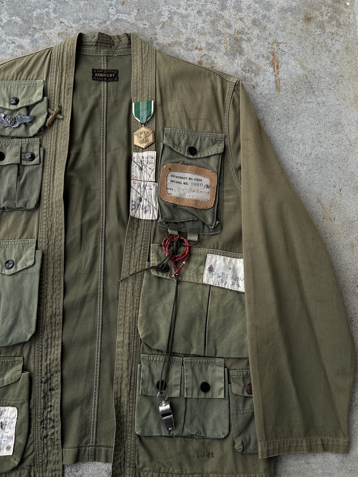 Kapital Kountry Remake Kimono yukata Military Fishing Cargo Jacket Size US M / EU 48-50 / 2 - 3 Thumbnail