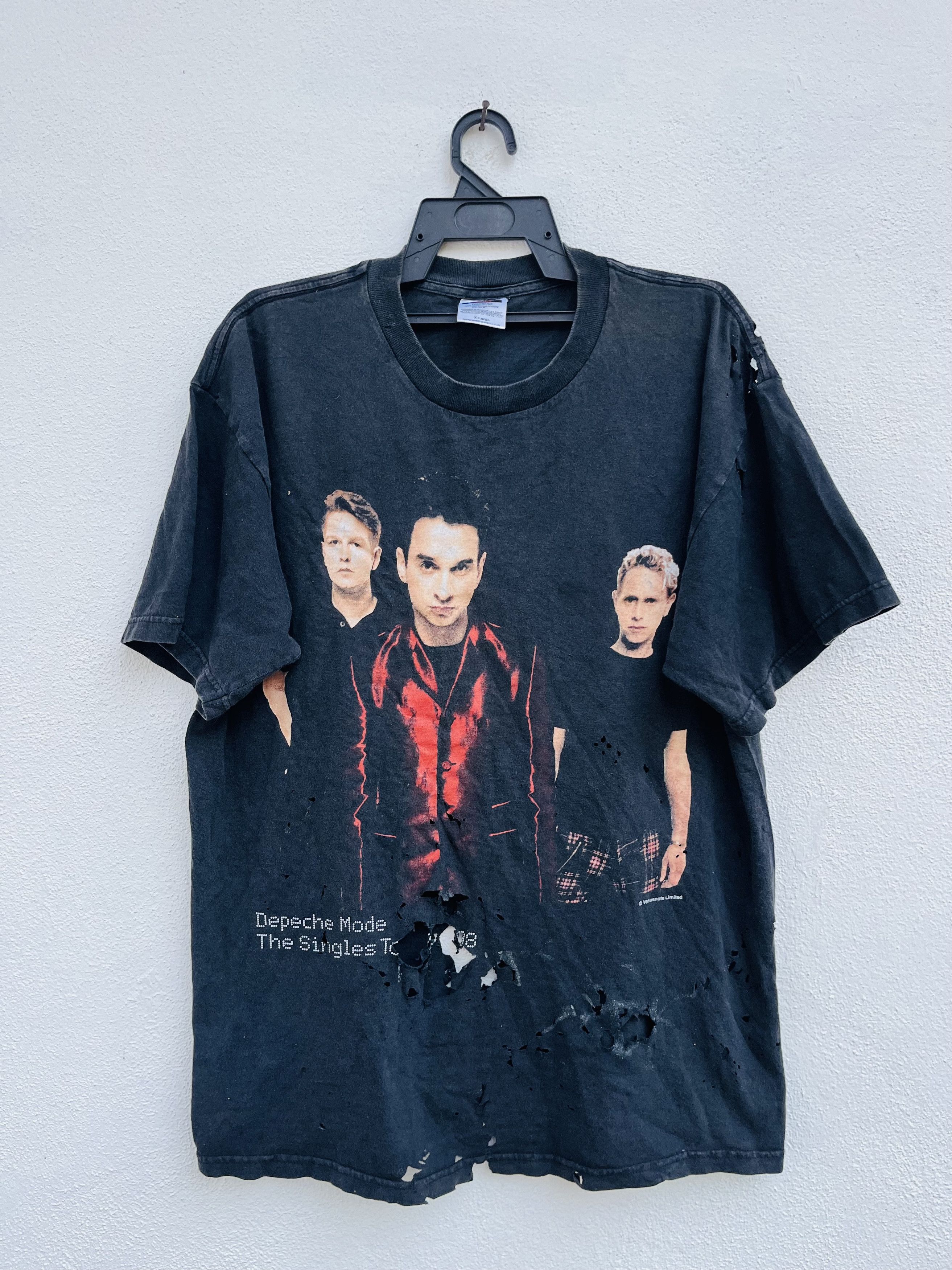 Band Tees × Vintage Vintage 90s Depeche Mode The Single Tour 86-98 Shirt Size US XL / EU 56 / 4 - 1 Thumbnail