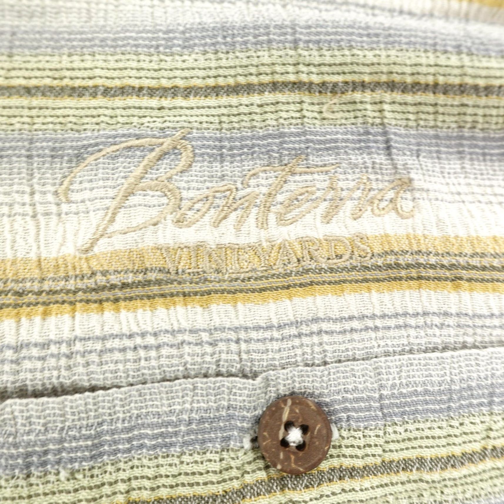 Patagonia VINTAGE Patagonia Shirt Men XL Beige Blue Green Orange Stripes Button Up Organic Size US XL / EU 56 / 4 - 3 Thumbnail