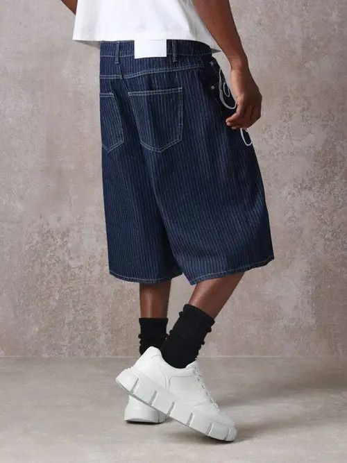 Jean Hirasawa x Kei Graphic DRILL DRIP Y2k street jorts shorts Size US 32 / EU 48 - 2 Thumbnail