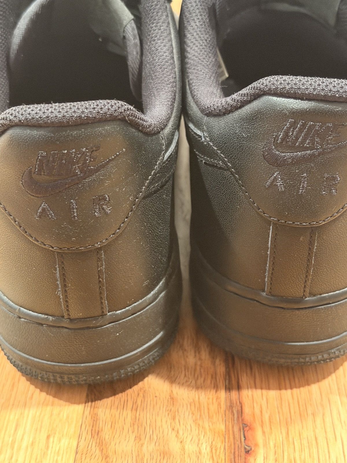 Nike Black air forces Size US 12 / EU 45 - 4 Thumbnail