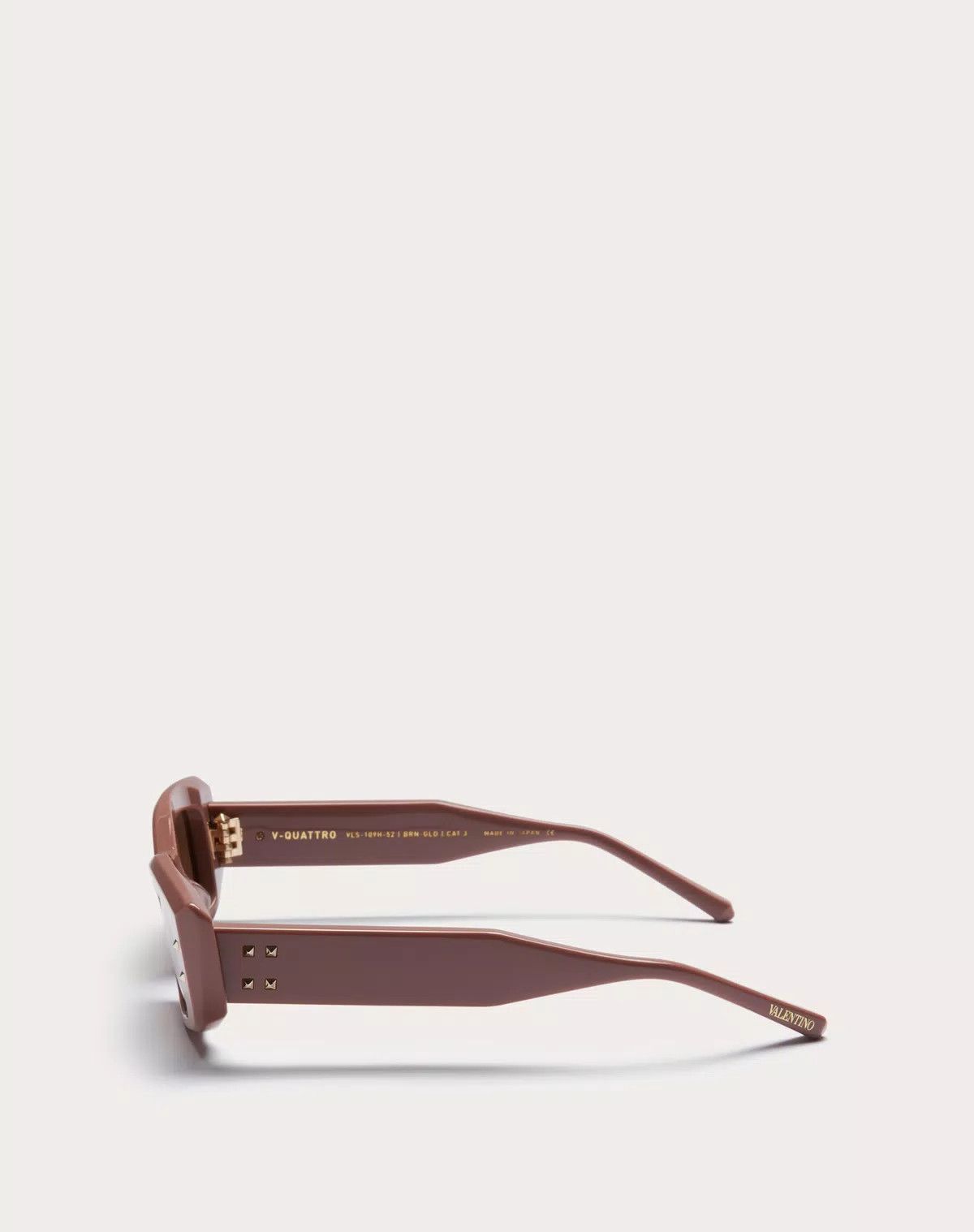 Valentino oc11z0725 Size: 52/ Rectangular Acetate Frame in Brown Size ONE SIZE - 3 Thumbnail