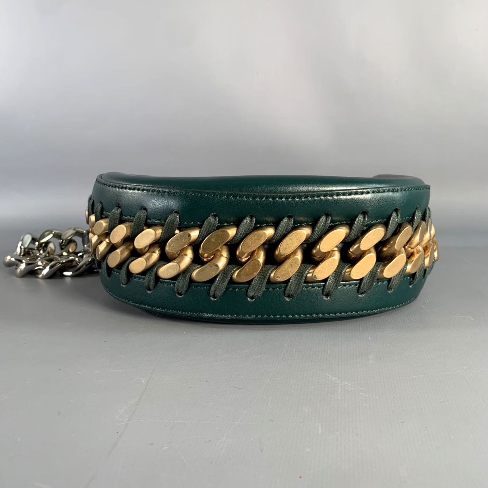 Stella McCartney STELLA McCARTNEY Green Faux Leather Chain Strap Handbag Women Adult Green Category Handbag & Leather Goods Style Chain Strap Size ONE SIZE - 2 Thumbnail