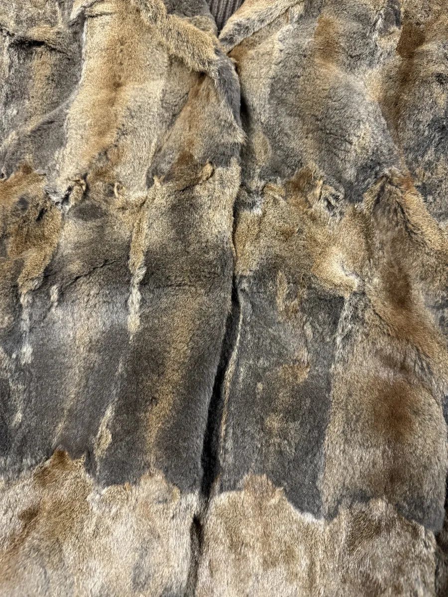 Prada 2000s Prada Blazer Dyed Fur & Brown Wool Front Jacket Size US XS / EU 42 / 0 - 9 Thumbnail