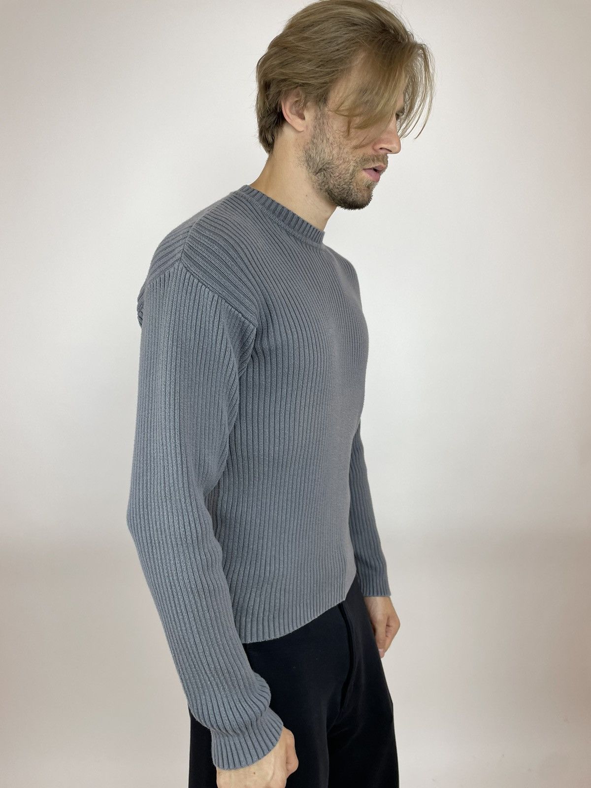 Esprit Banana Republic Ribbed sweater avant garde Mens size L-XL Size US XL / EU 56 / 4 - 4 Thumbnail