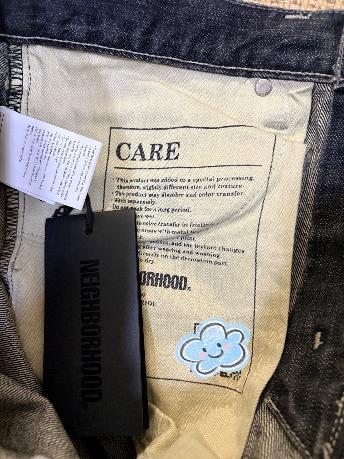 Neighborhood Neighborhood 22AW Blue Line Cut Black Washed Jeans L New Size US 34 / EU 50 - 7 Thumbnail
